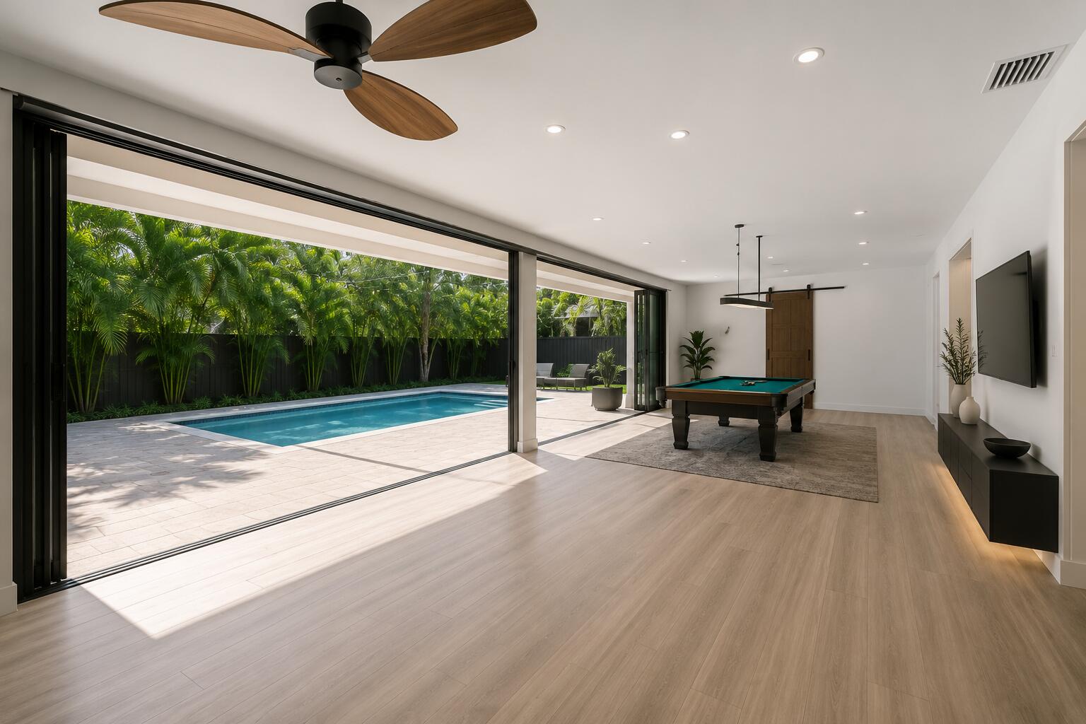Virtual staging of Florida room