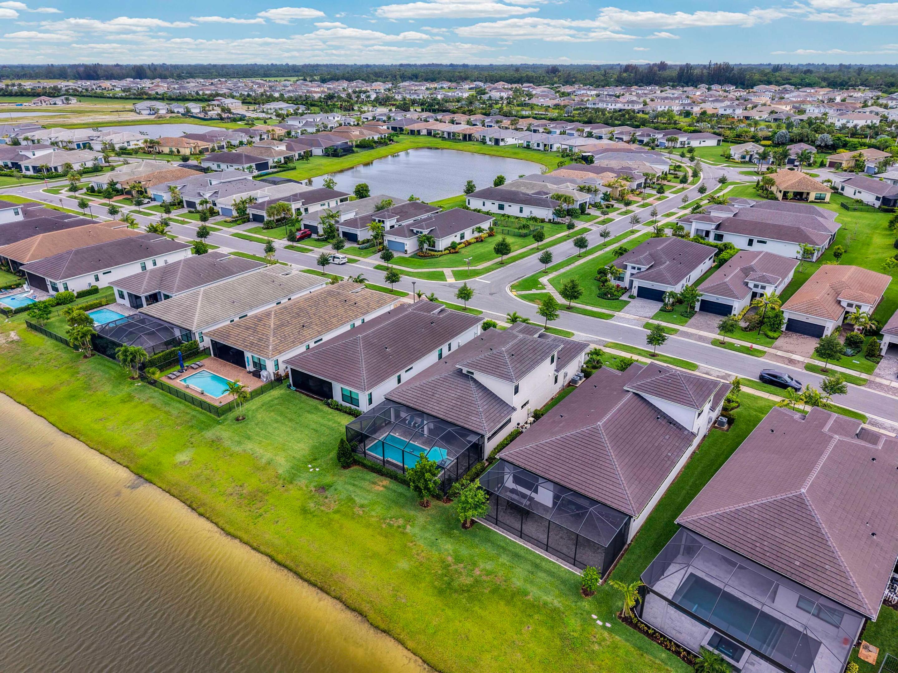 Back Drone View of Home