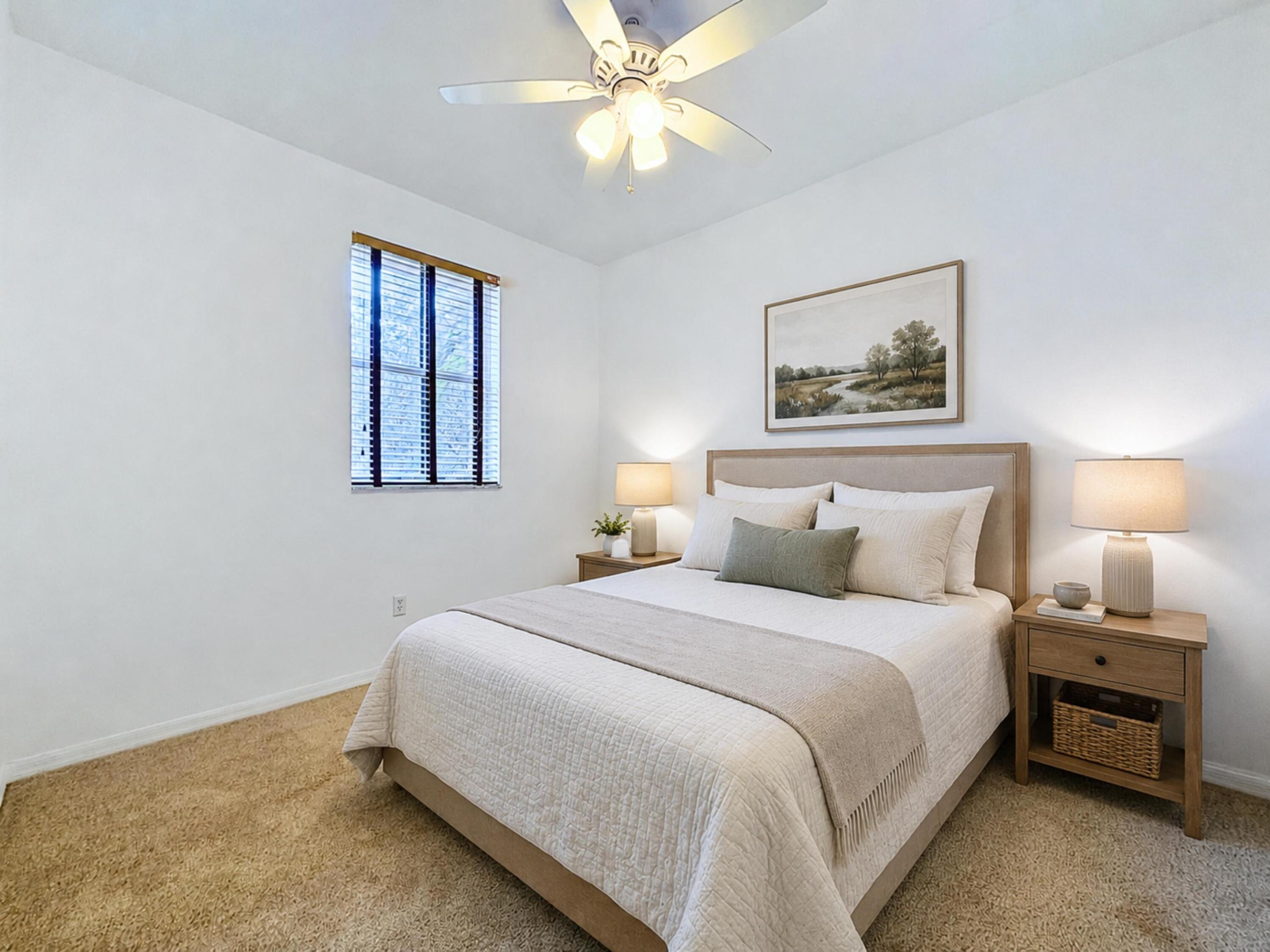 **Virtually staged Bedroom 2**