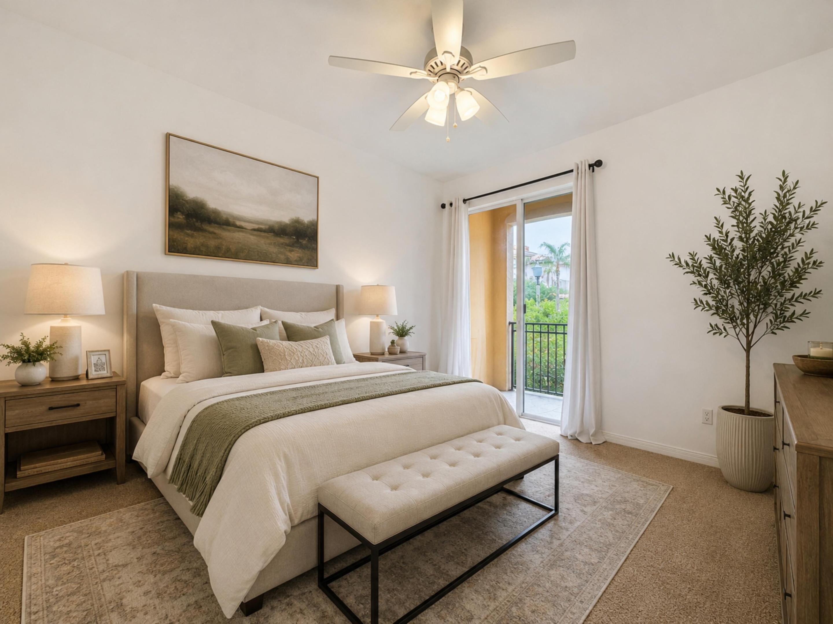 **Virtually staged Primary Bedroom**
