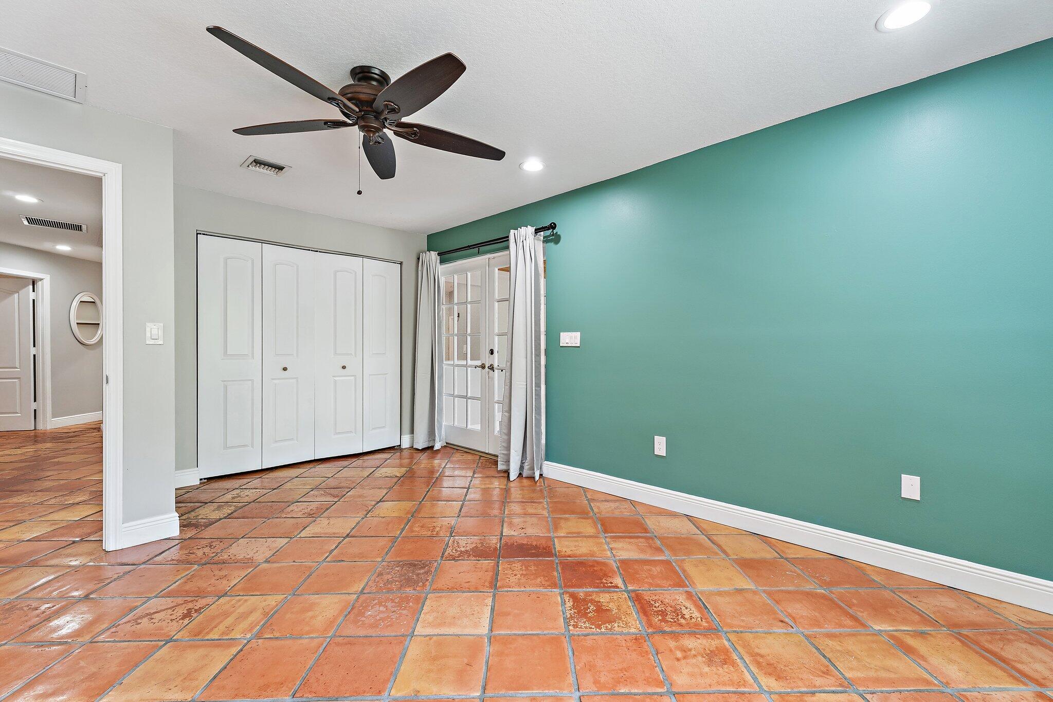Bedroom 2 with access to sunroom