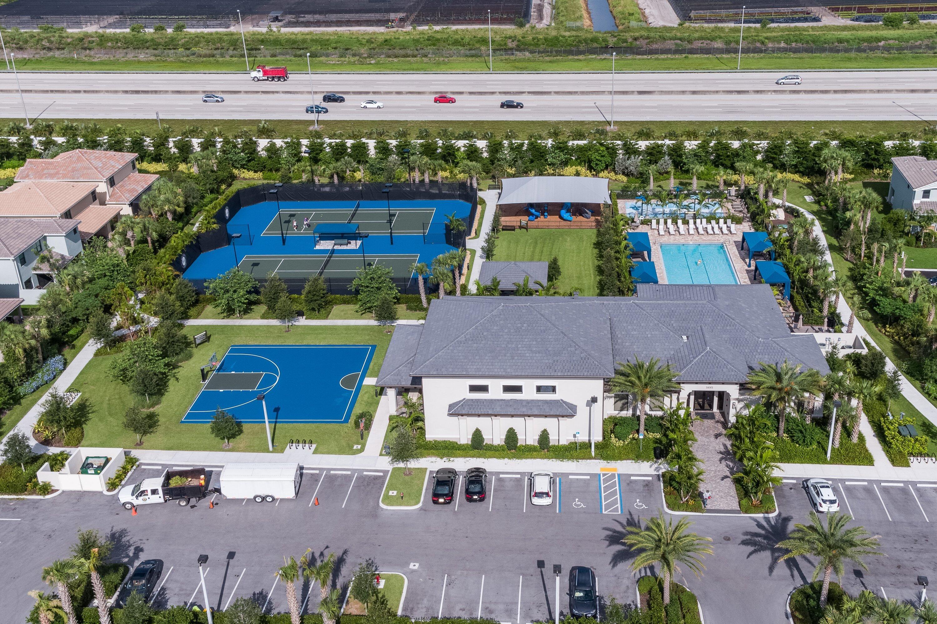 aerial of clubhouse