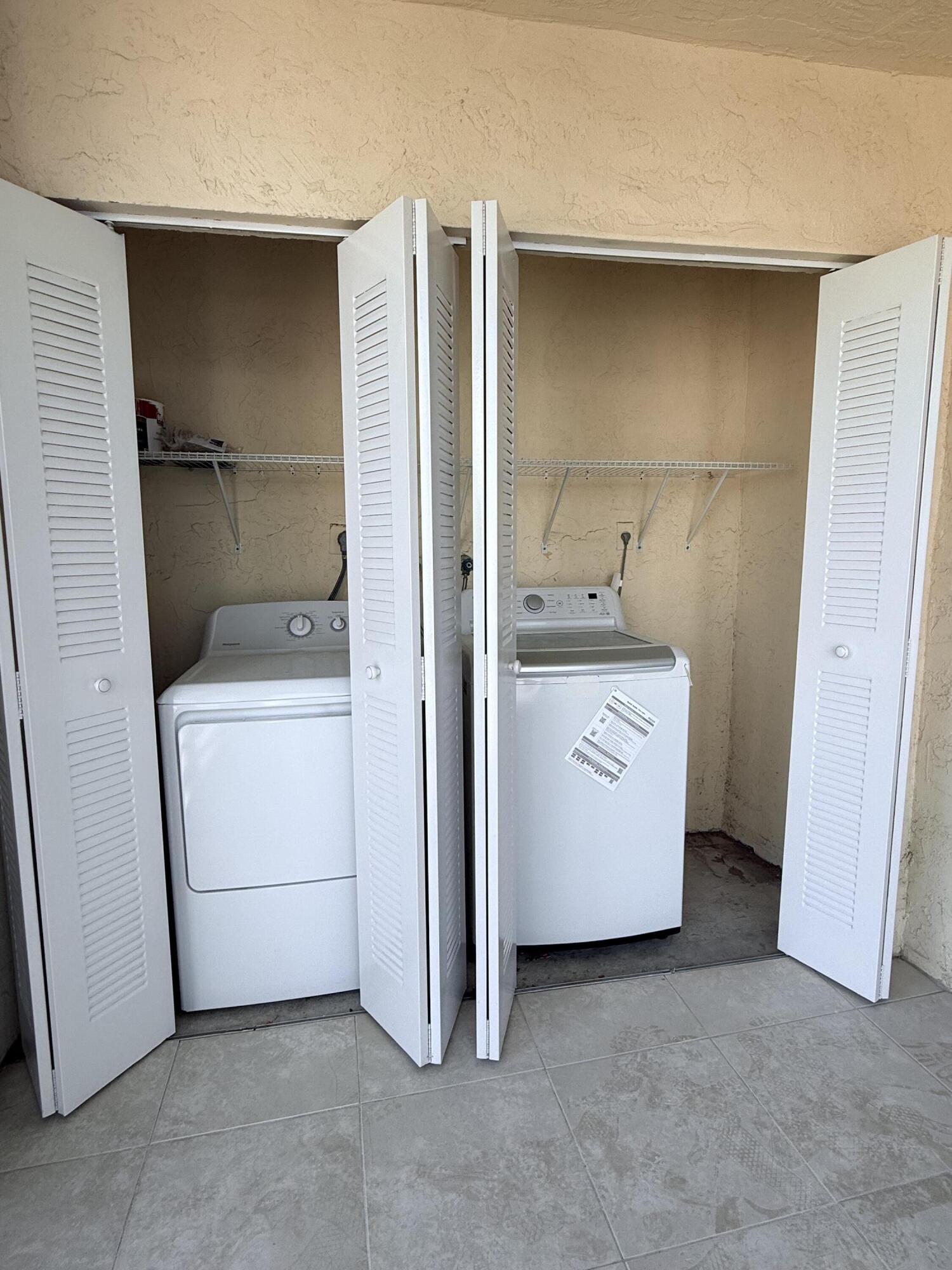 Full washer and dryer