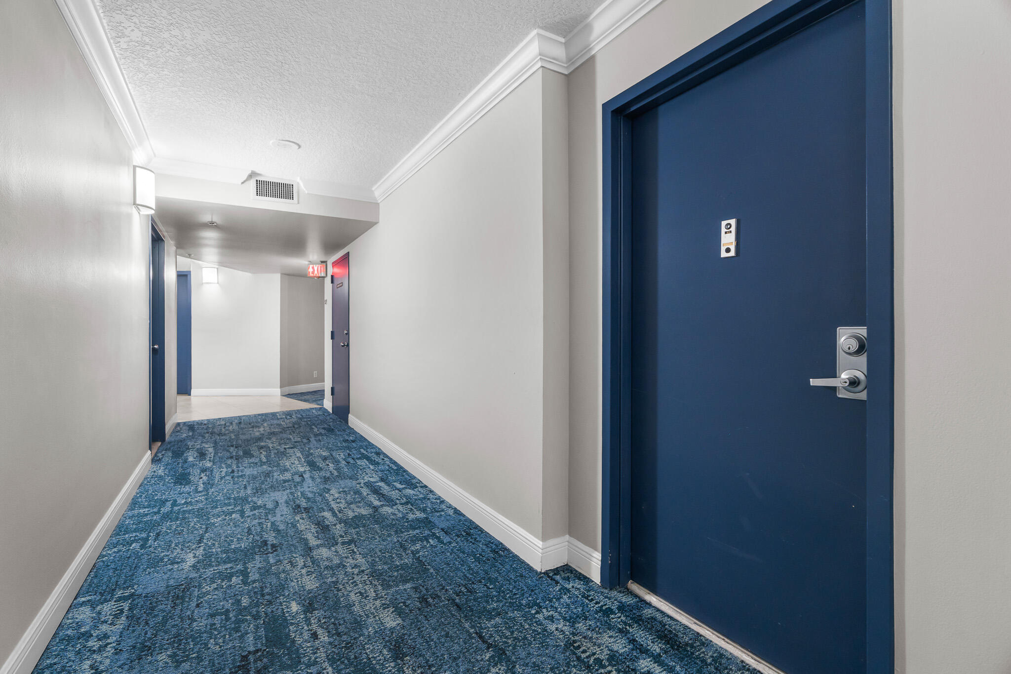 Front door of unit