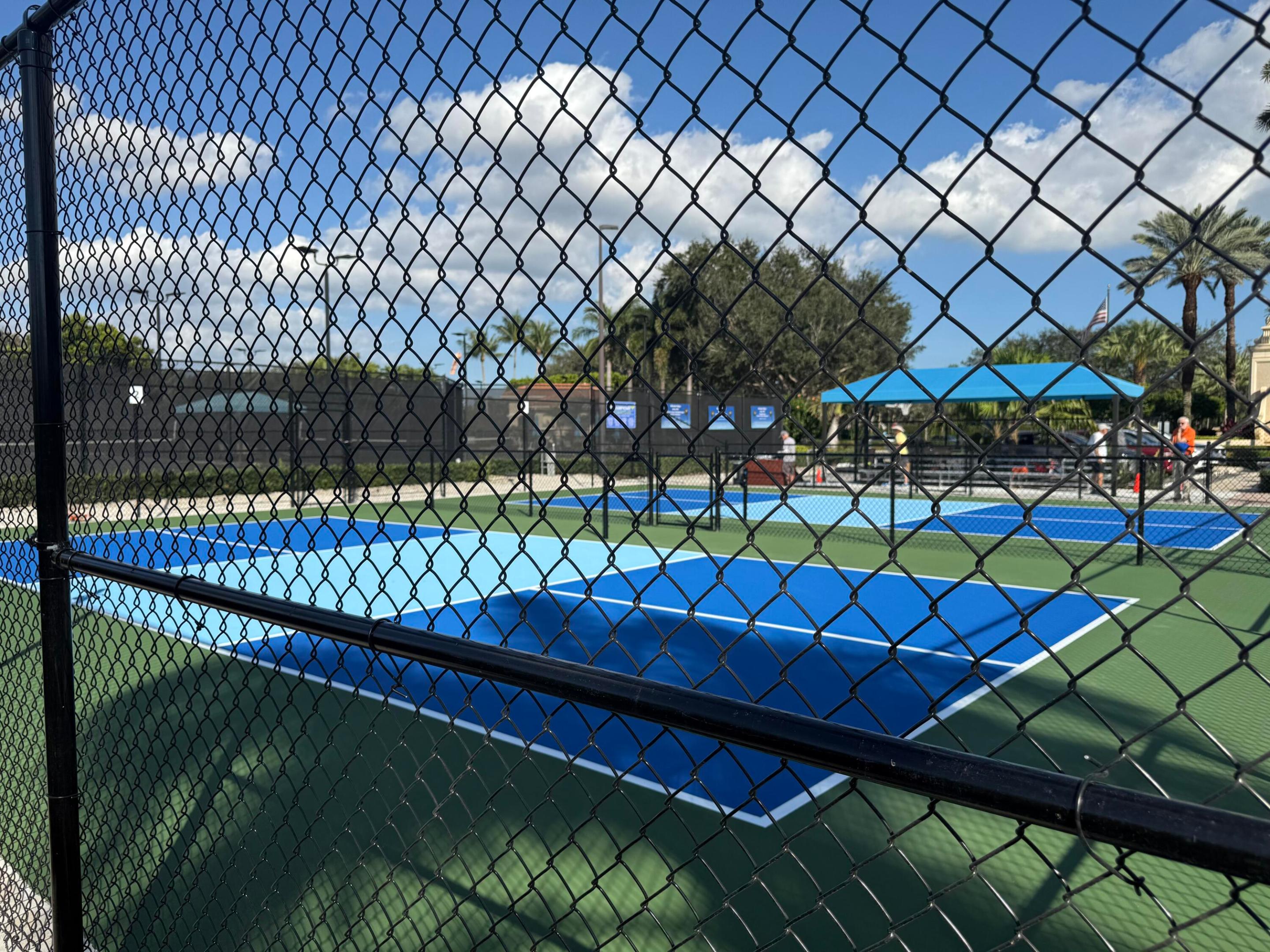 Valencia Palms is a very active pickle ball community