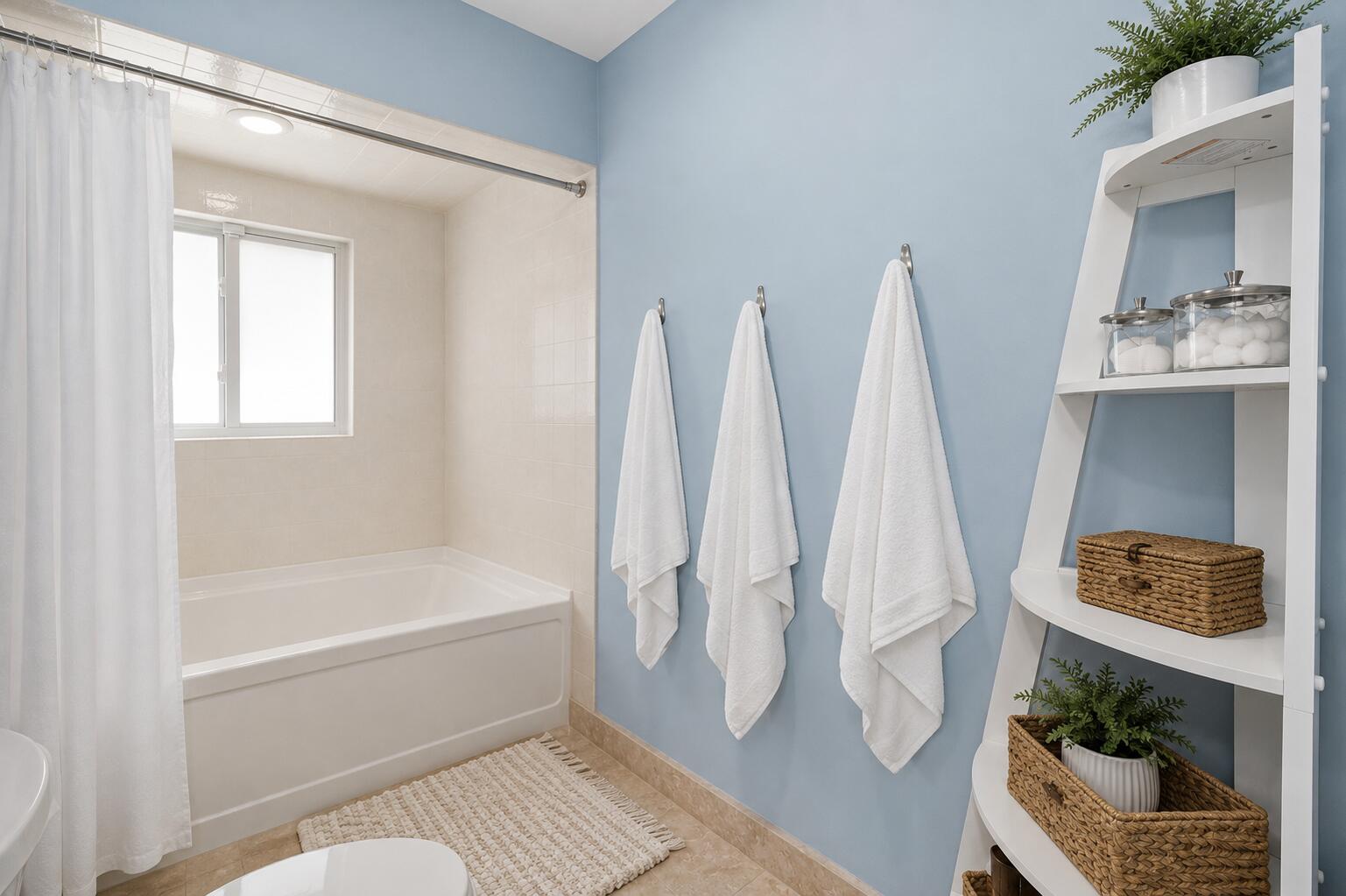 Virtually Staged Guest Bath