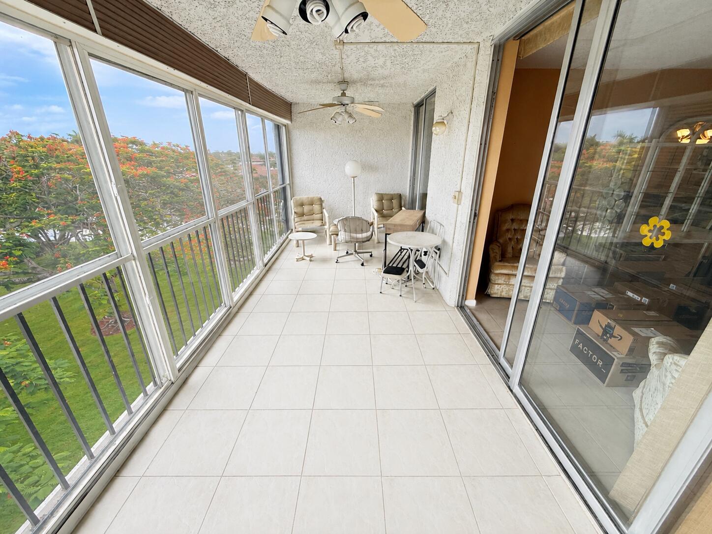 Screened patio