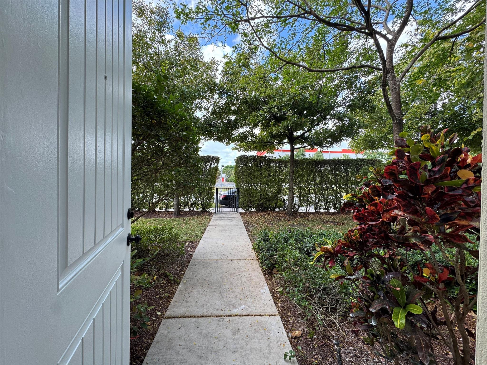 Private Rear entrance from back yard
