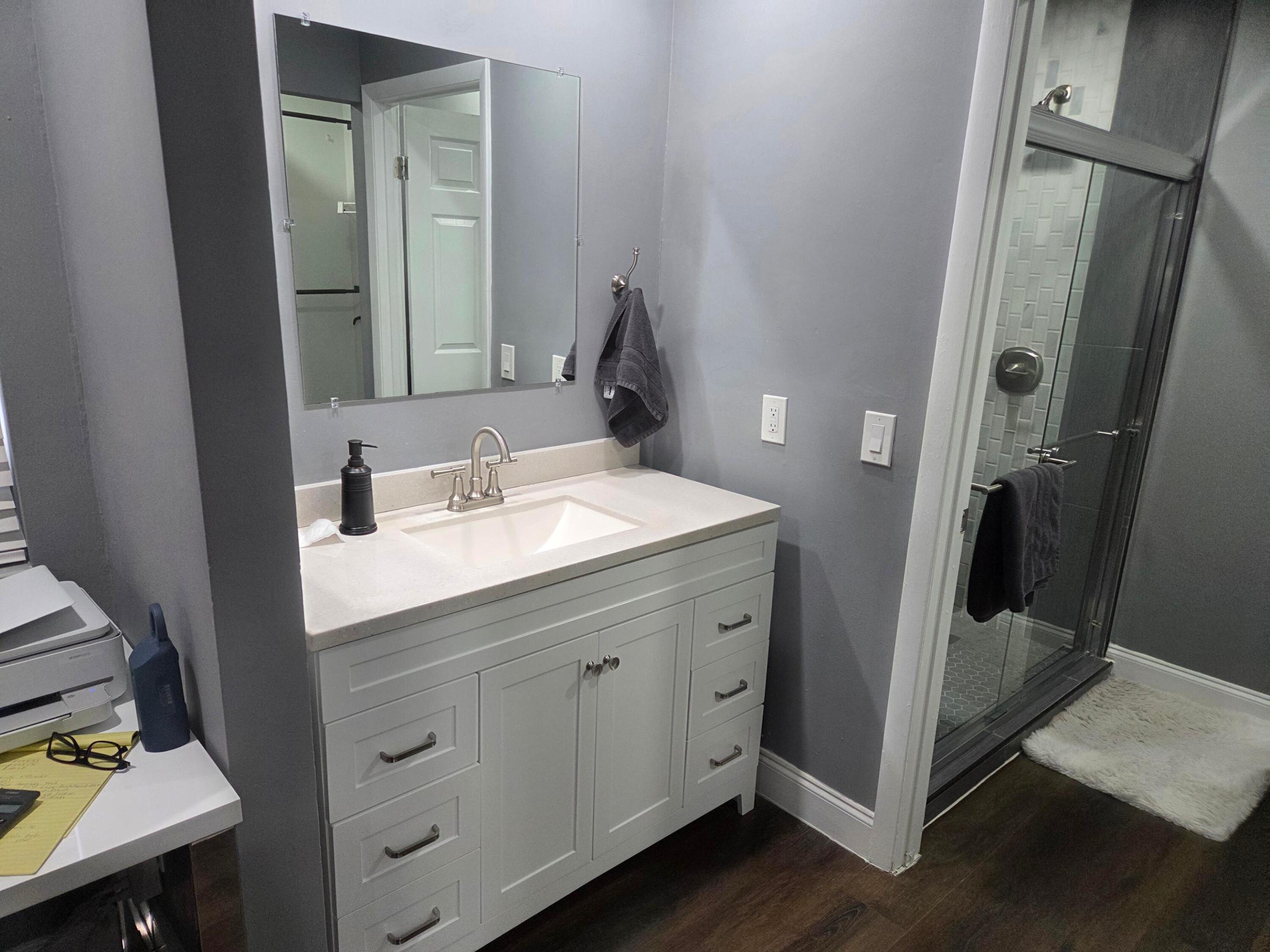 Master Shower and sink