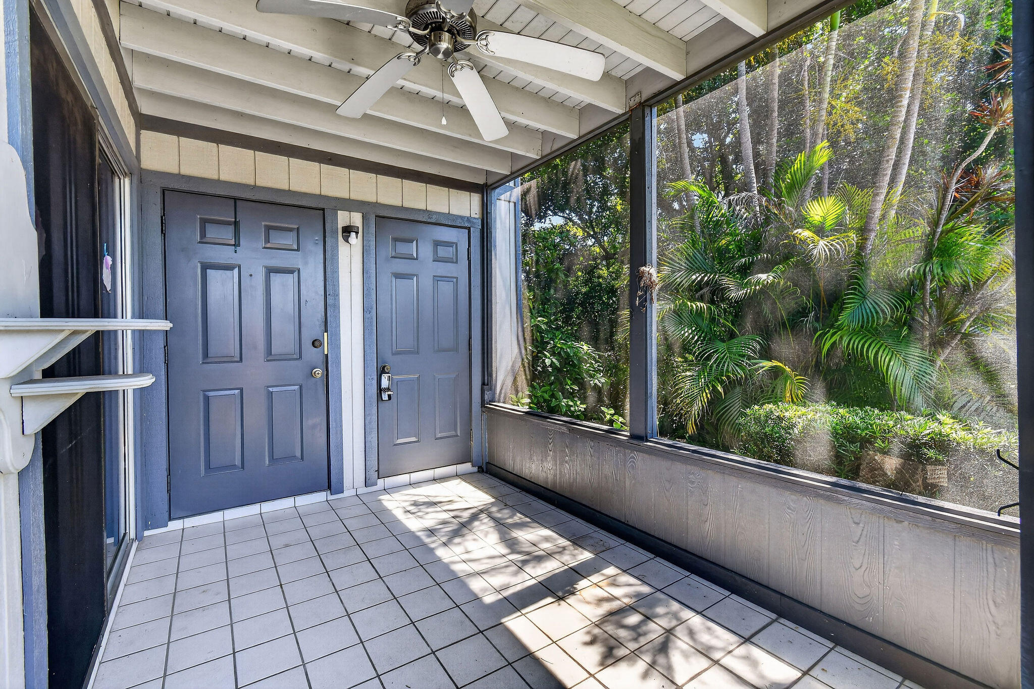 Screened Porch with nature views