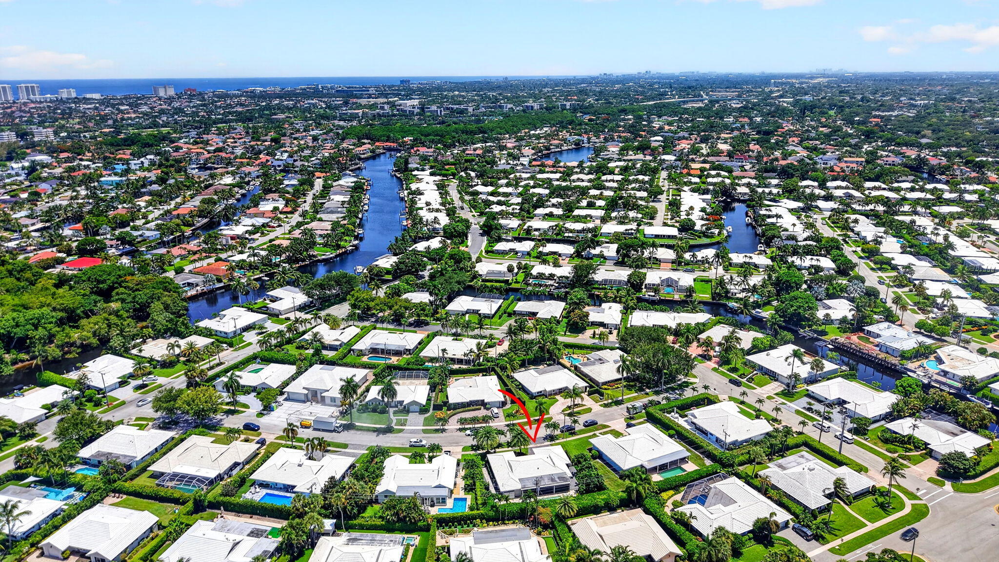 AERIAL VIEW OF PROPERTY