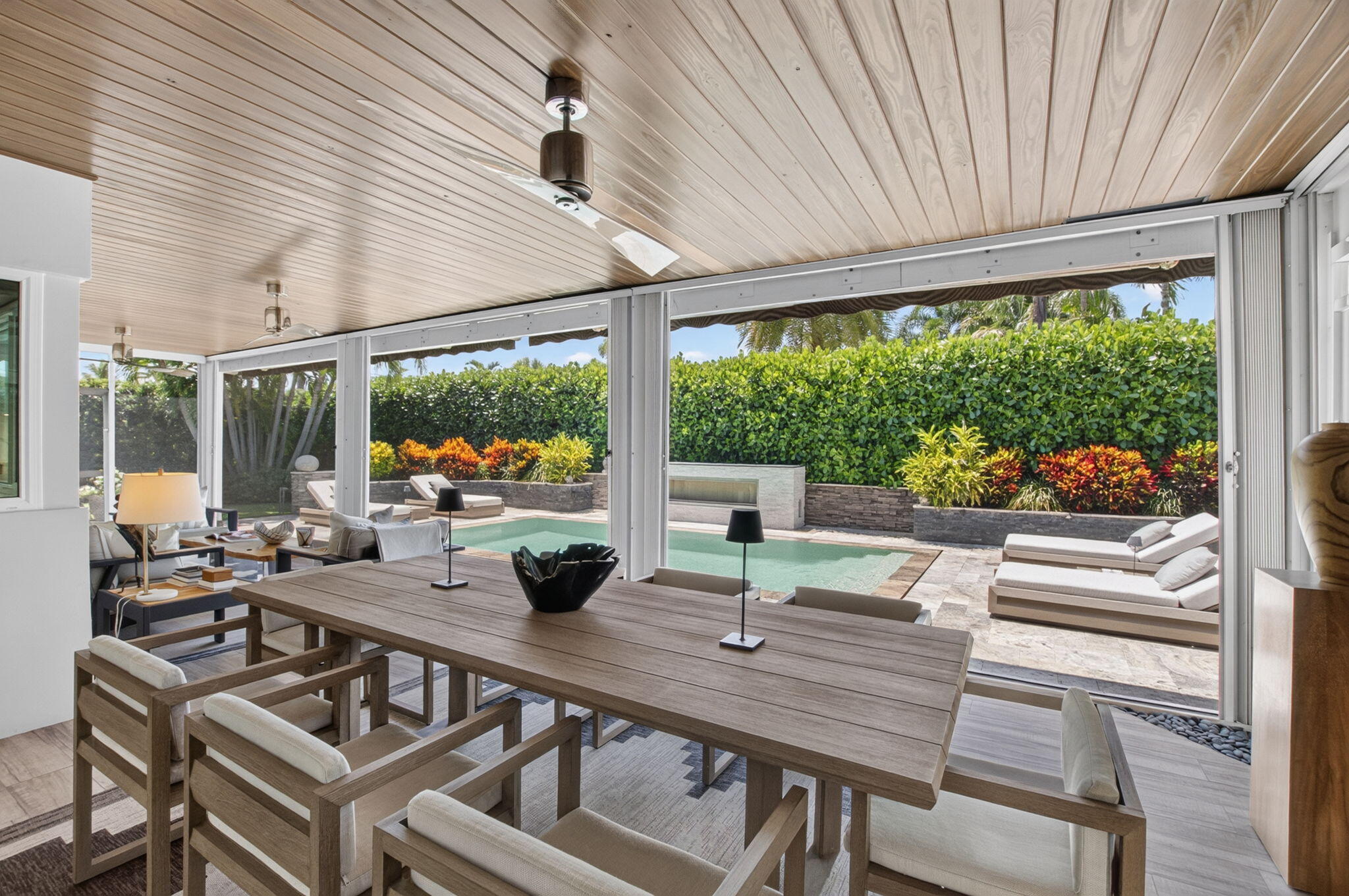 LOGGIA VIEW OVERLOOKING POOL