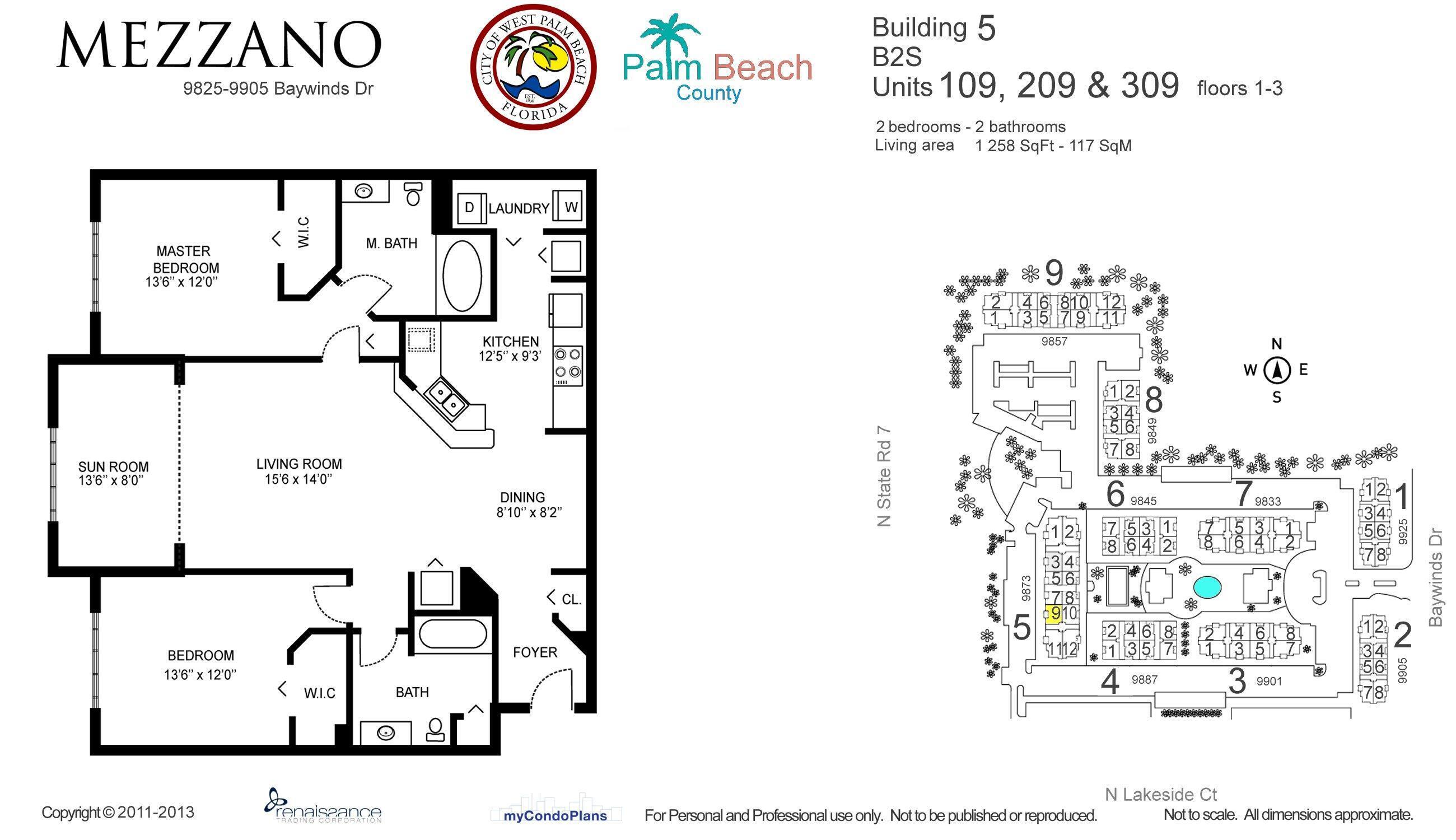 Floor Plan/ 2 bed 2 bath sunroom model Floor Plan/ 2 bed 2 bath sunroom model