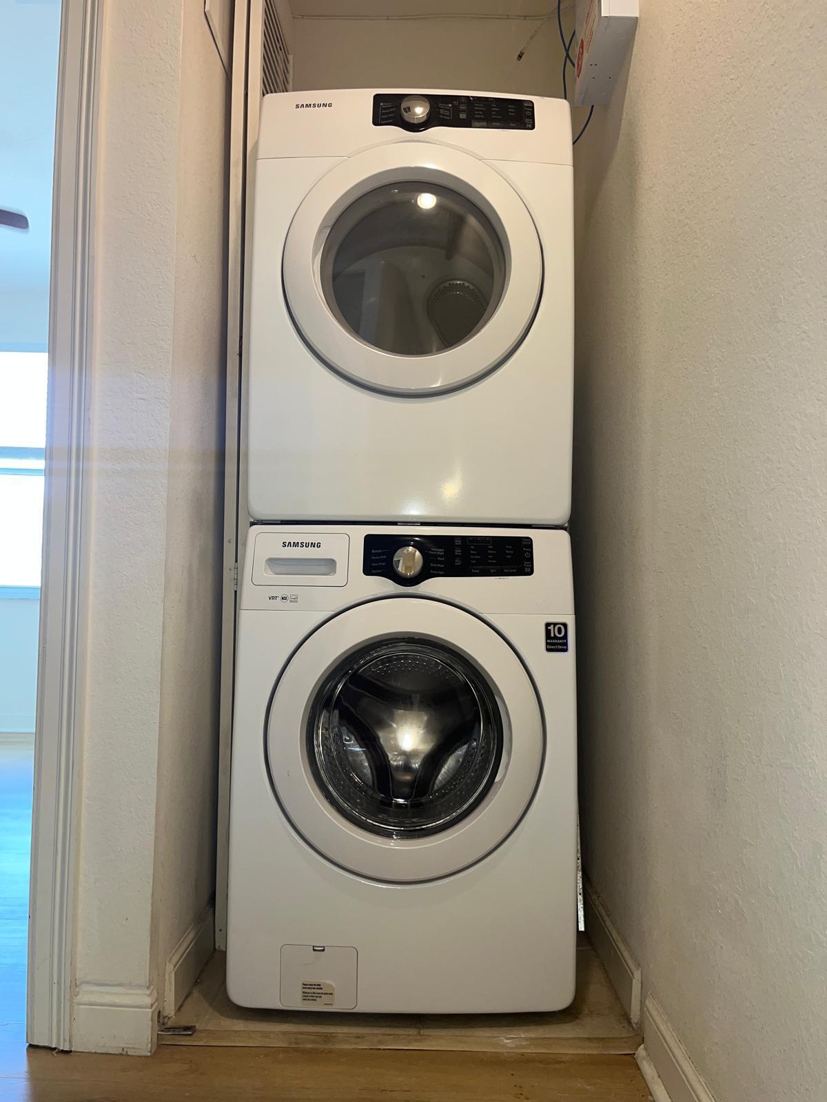 Stacked Washer and Dryer