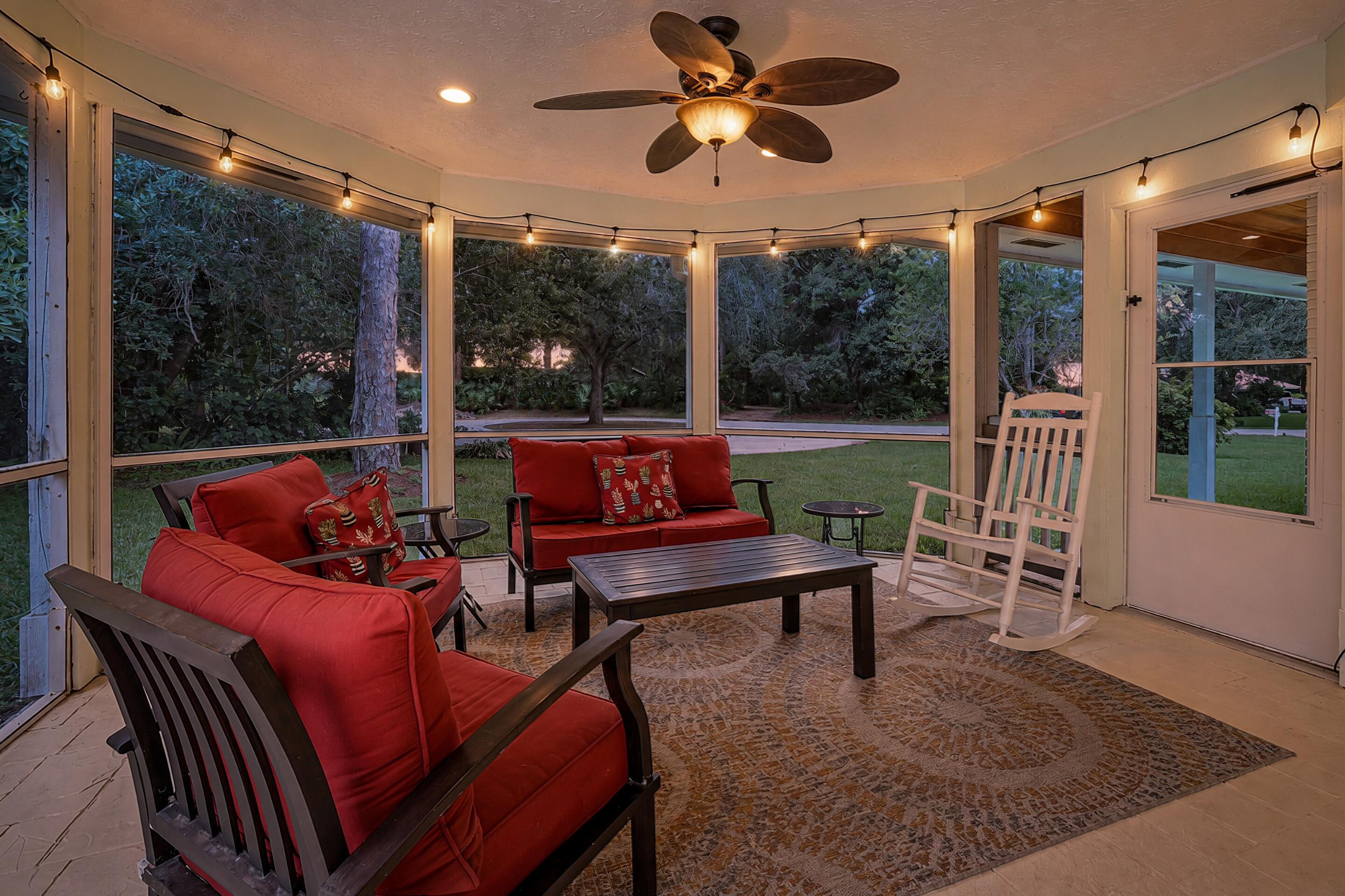 Screened Patio - Twilight