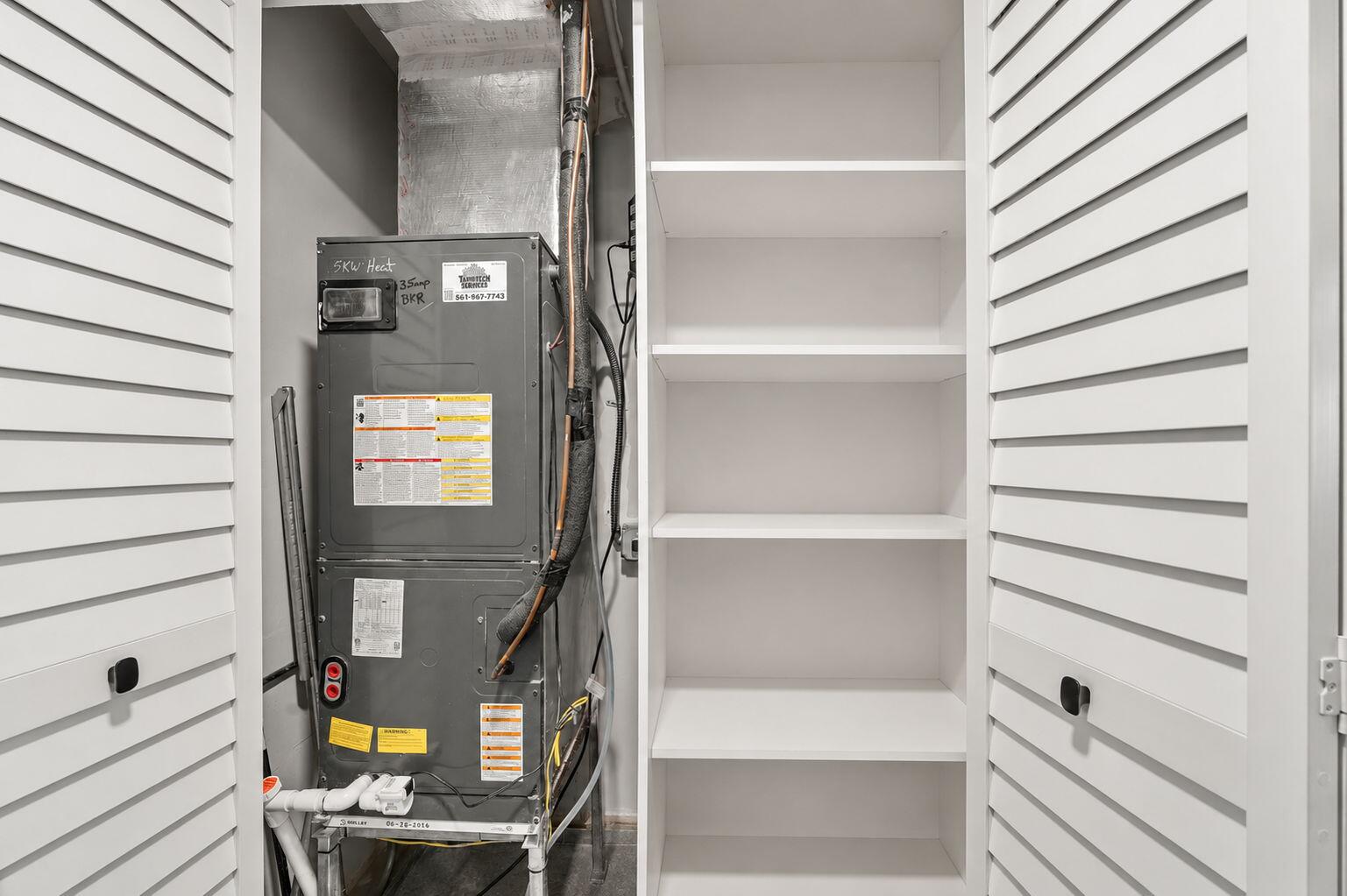 A/C with Storage Closet