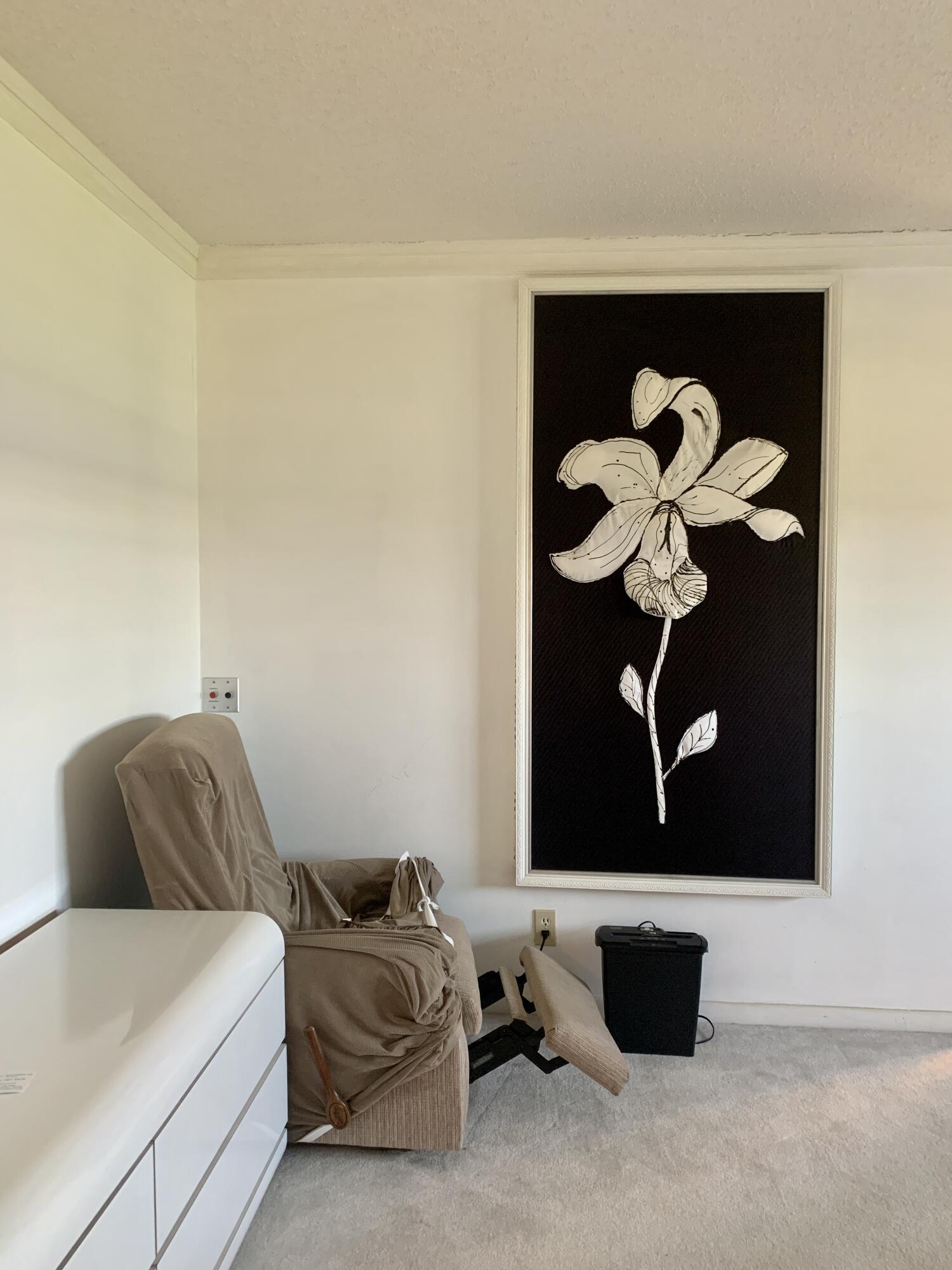 Master bedroom built in tv/safe space