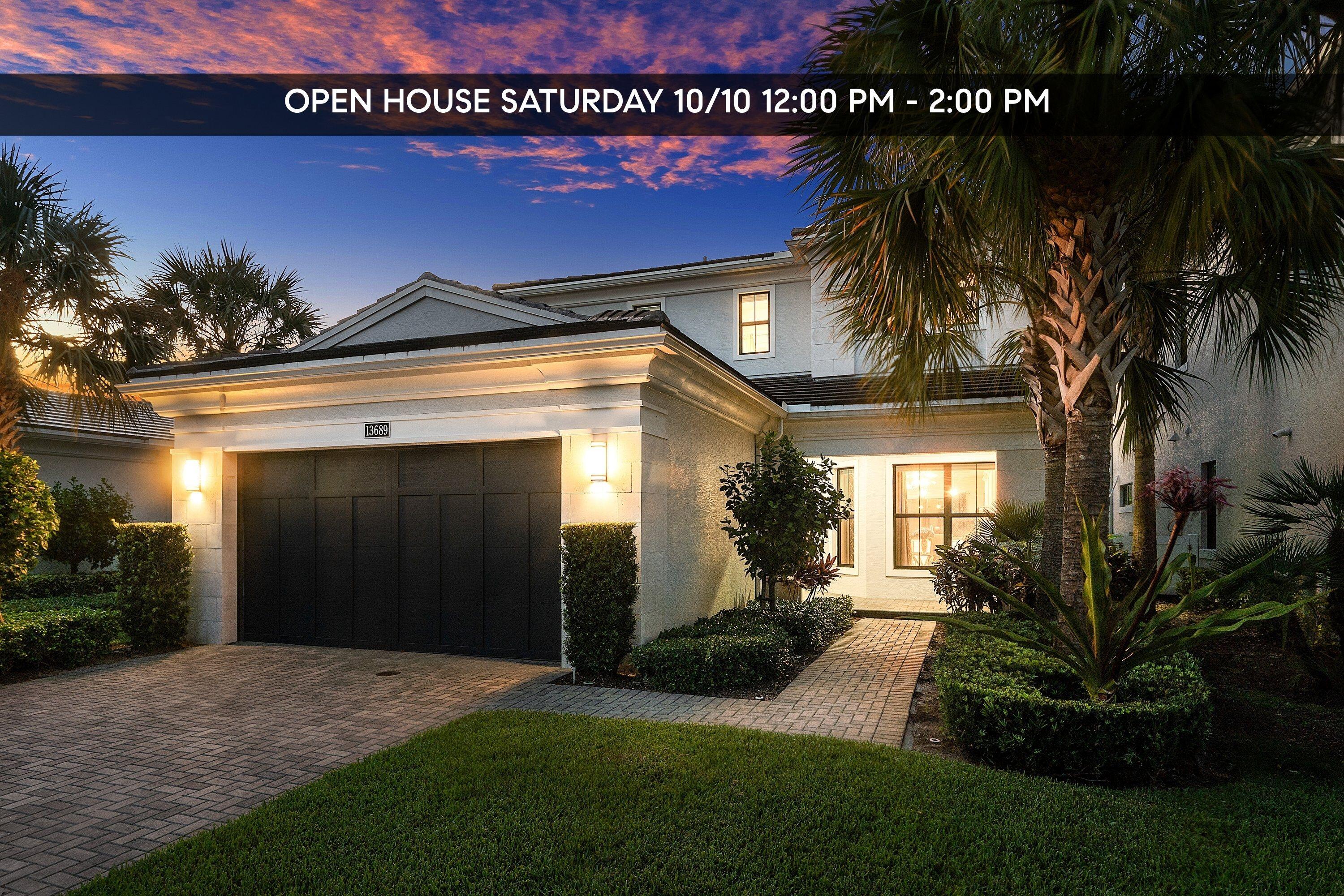 Open House 10/10 1200 pm - 200 pm