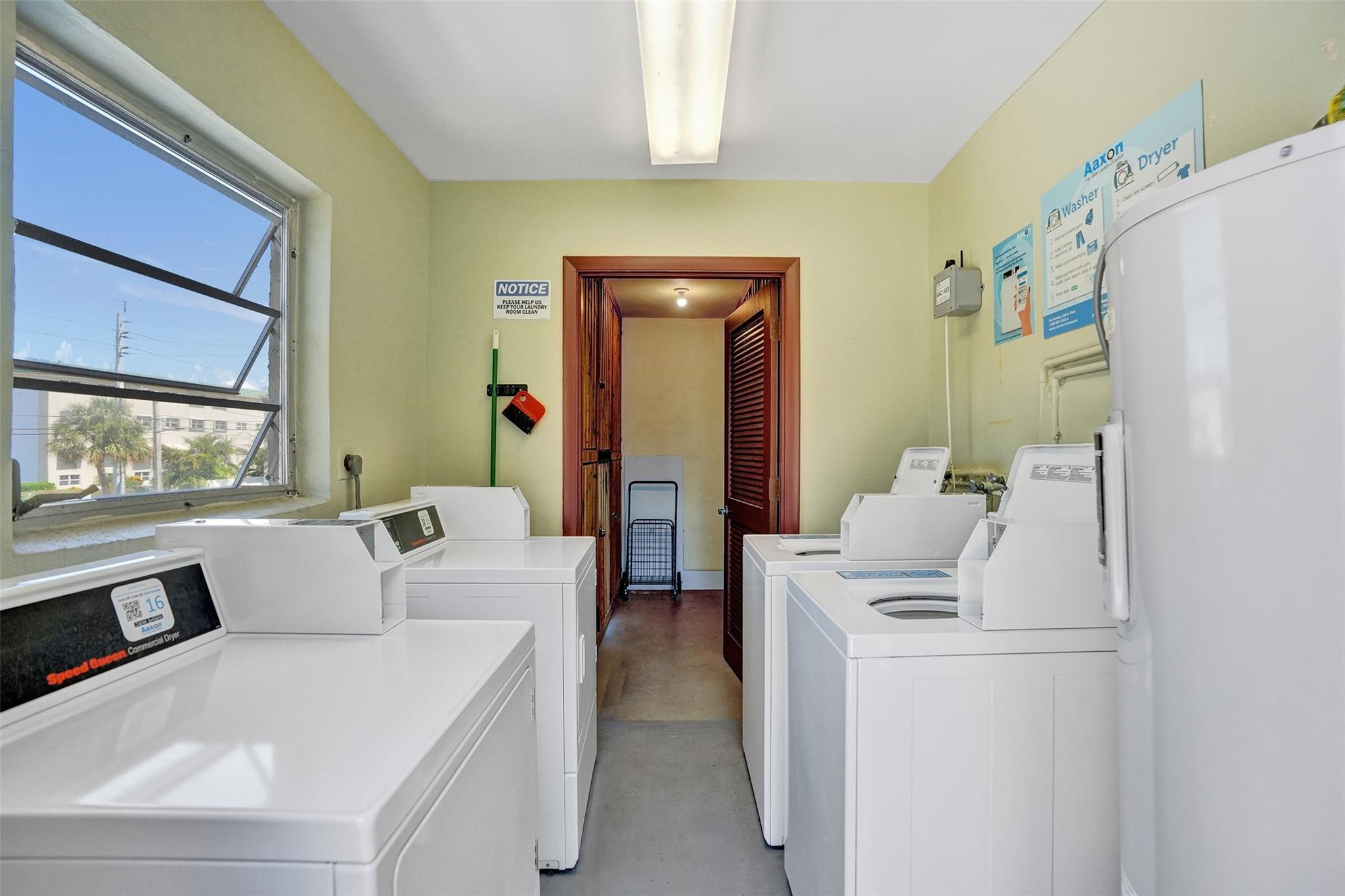 Laundry room.