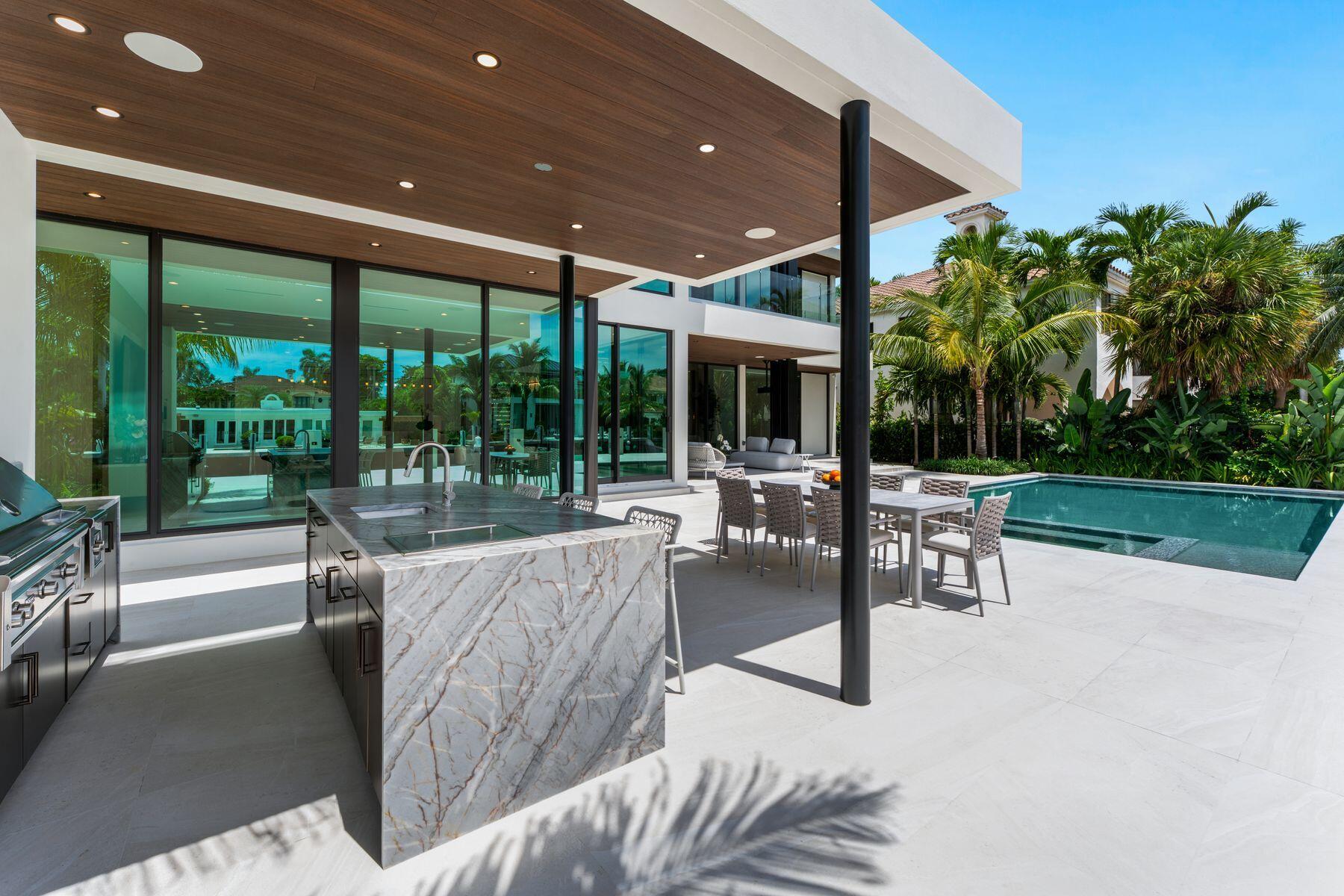 Sculptural Cantilevered Summer Kitchen
