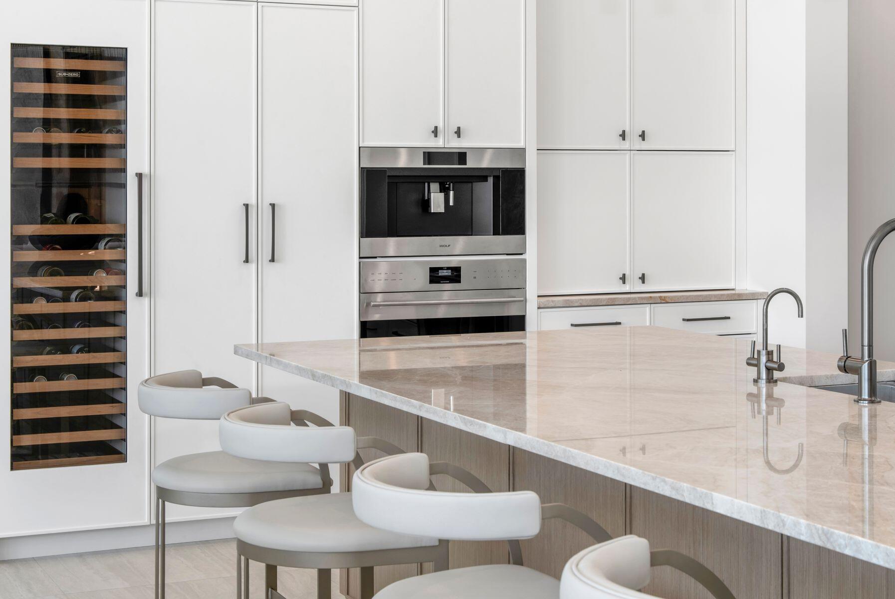 Built-in Coffee System & Wine Cooler