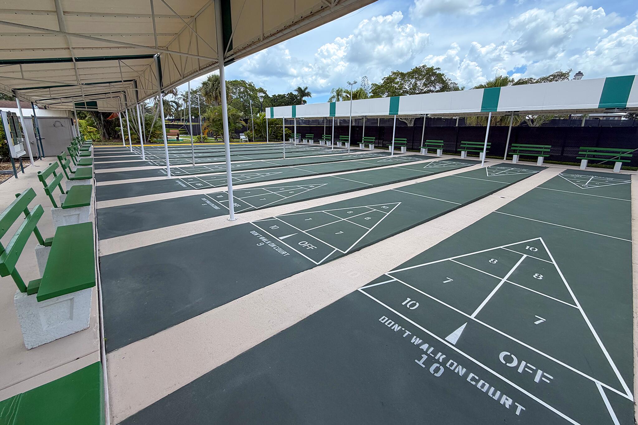 Shuffleboard at Palm Greens
