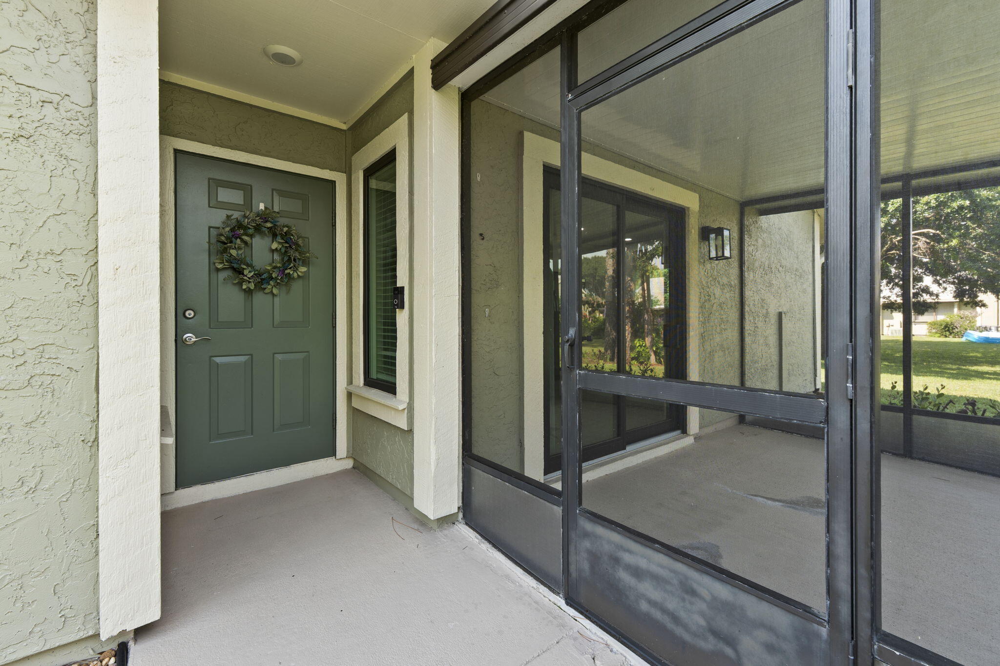Front door/screened patio Front door/screened patio