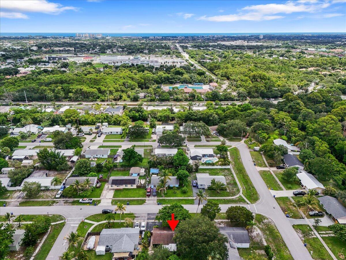 Aerial Facing East