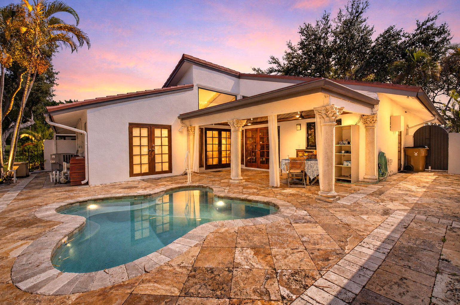 Timeless elegance on the GOLF Course with a private POOL and tropical retreat. Travertine XL pool deck and 20x11 covered patio. Timeless elegance on the GOLF Course with a private POOL and tropical retreat. Travertine XL pool deck and 20x11 covered patio.