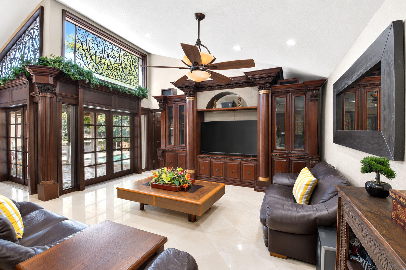 Step inside this home with unmistakable character. Dramatic architectural details and rich custom millwork. Step inside this home with unmistakable character. Dramatic architectural details and rich custom millwork.