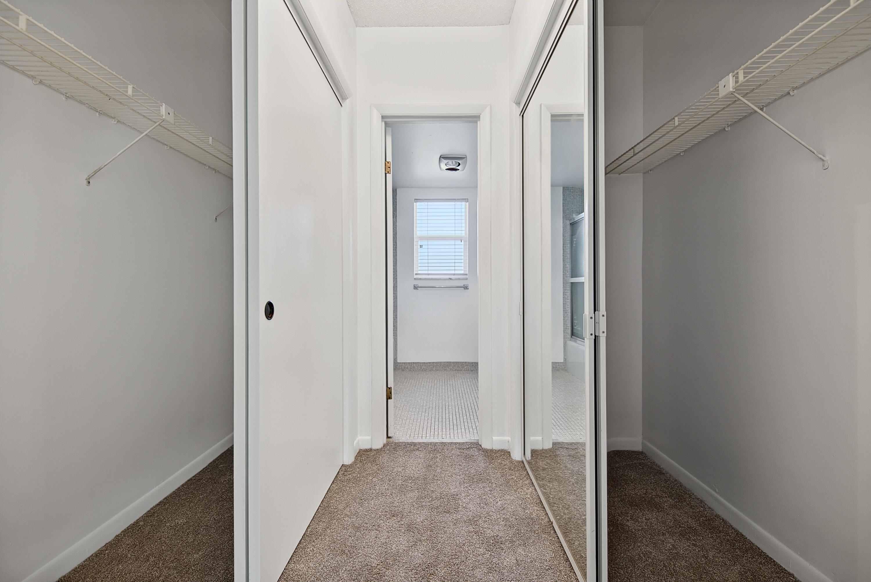 Bedroom Closets & Entry to Full Bath