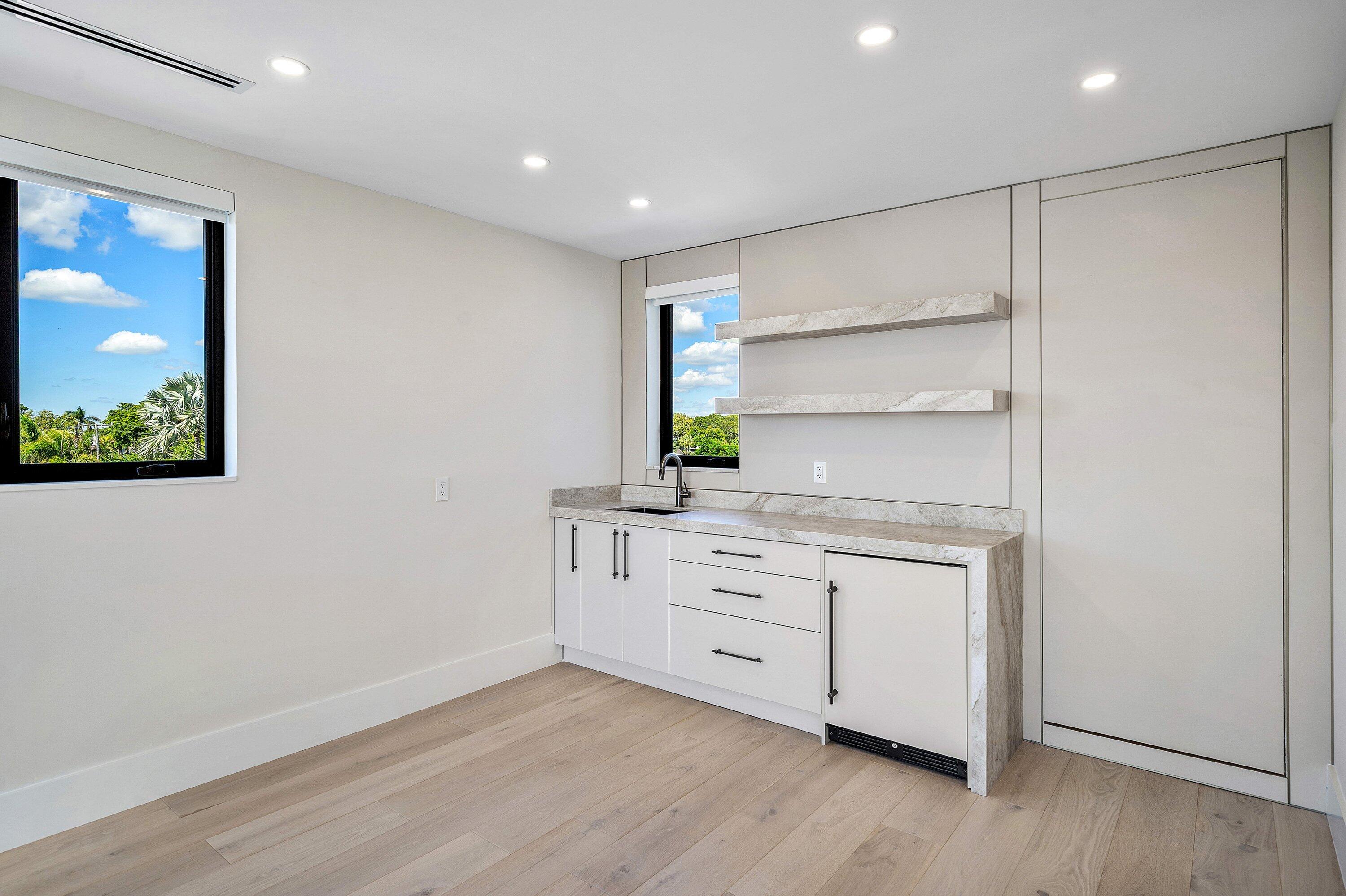 Custom paneled door for storage closet