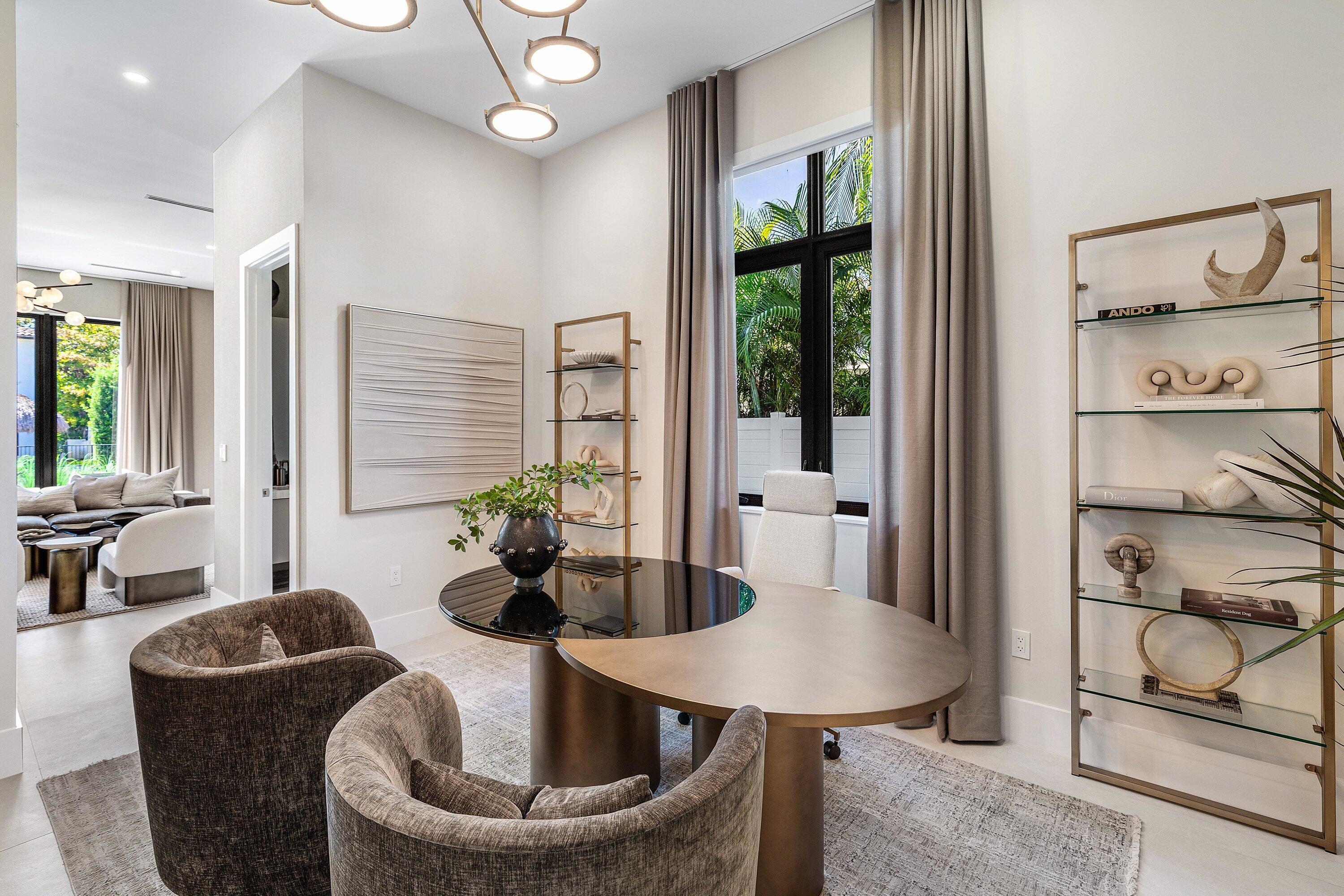Office off clubroom and 1.5 Car Garage
