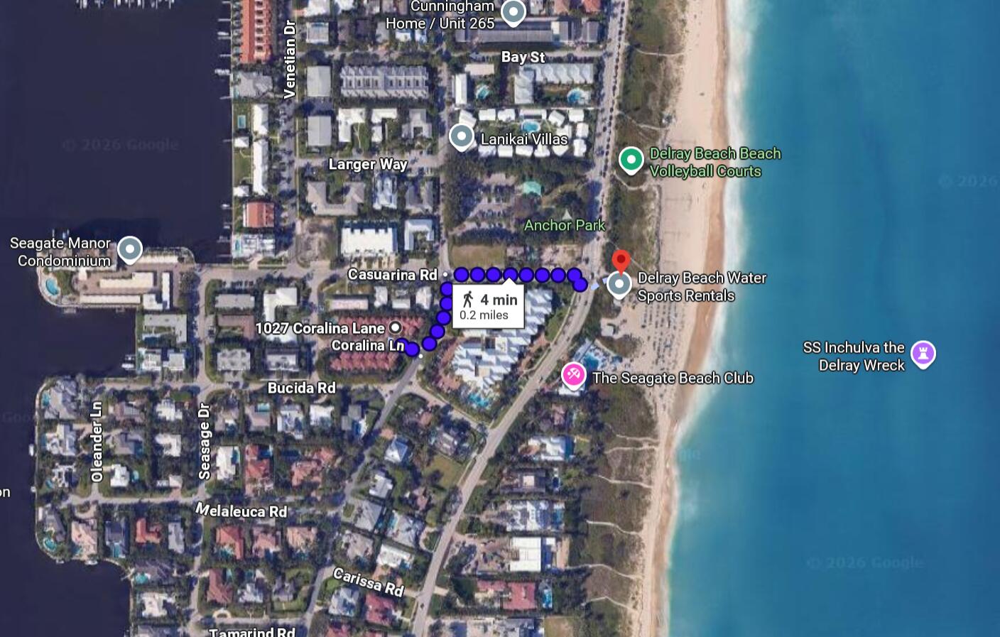 1027 Coralina Ln to Beach