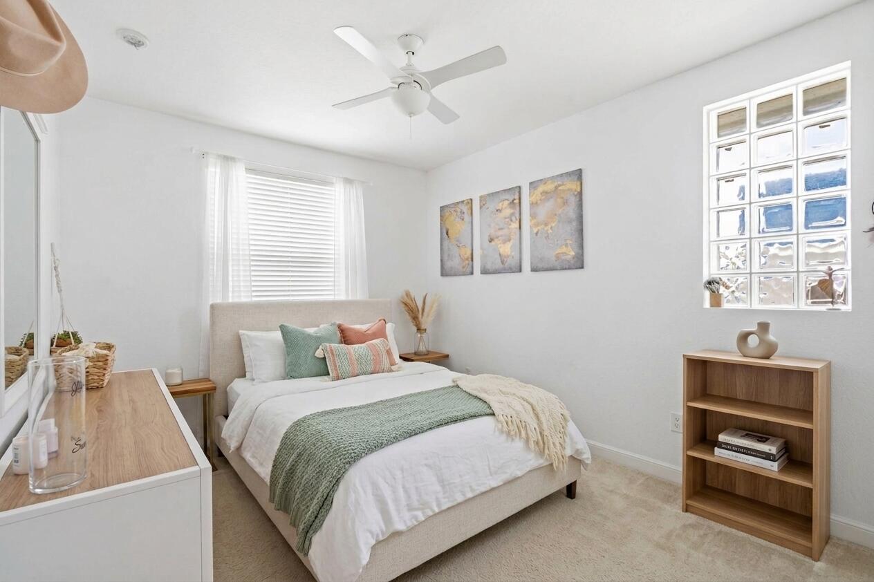 VIRTUALLY STAGED guest bedroom