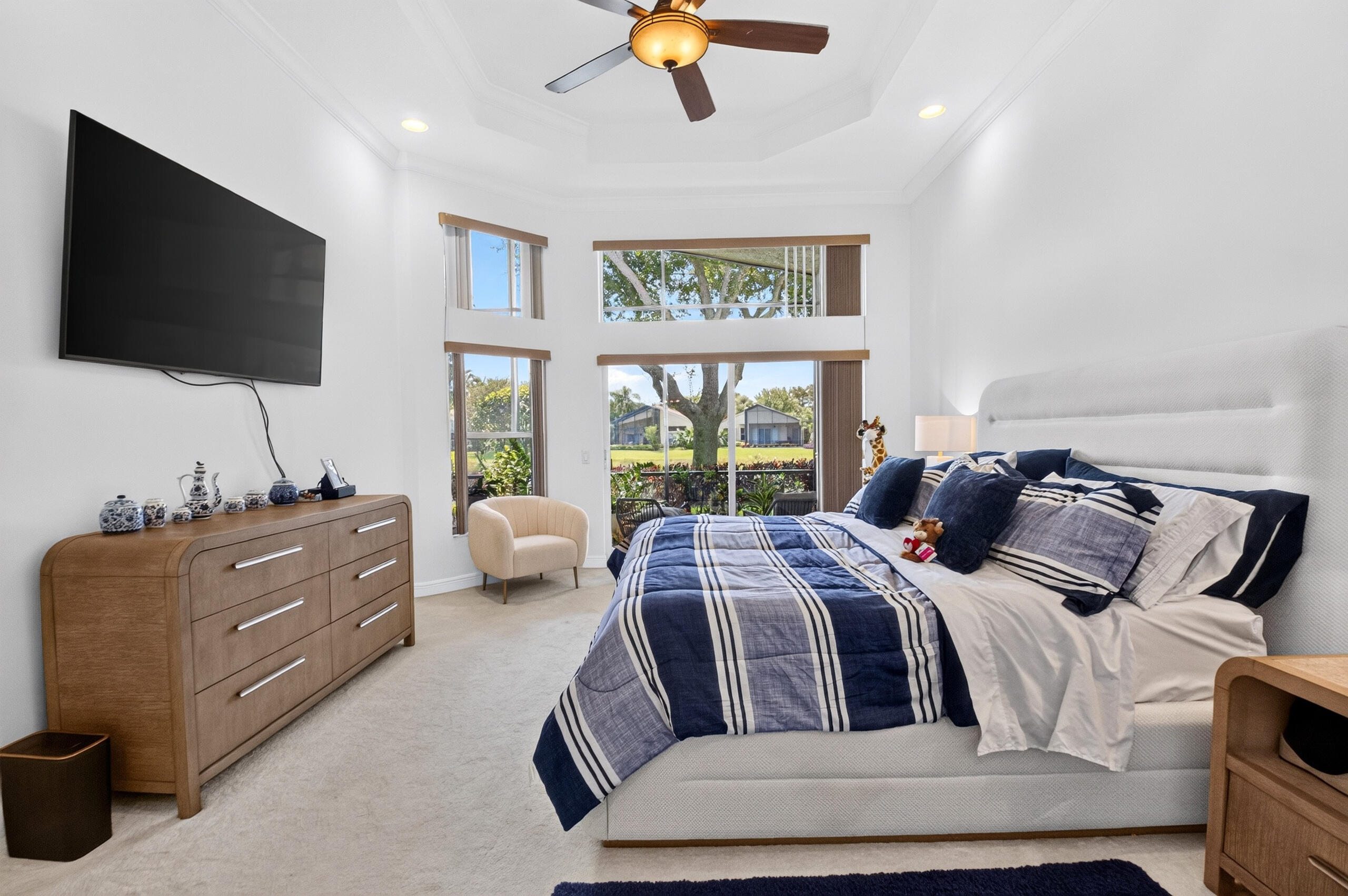 Beautiful Ceiling Fan with lighting adding both style and illumination to the room