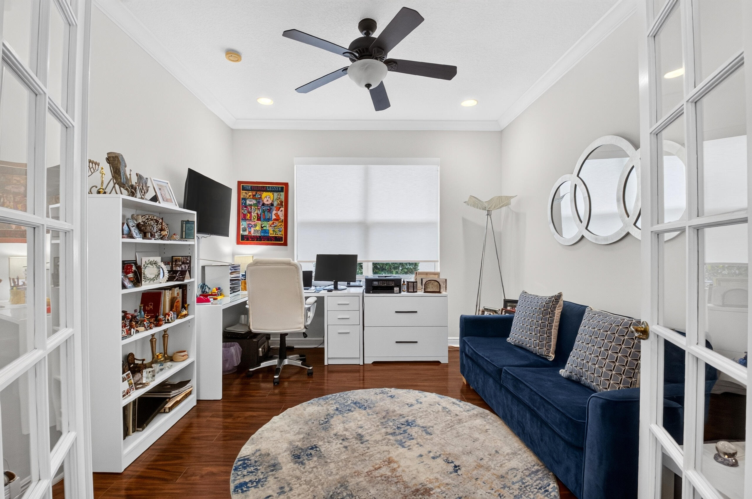Stunning Ceiling Fan. You can add a closet for added functionality