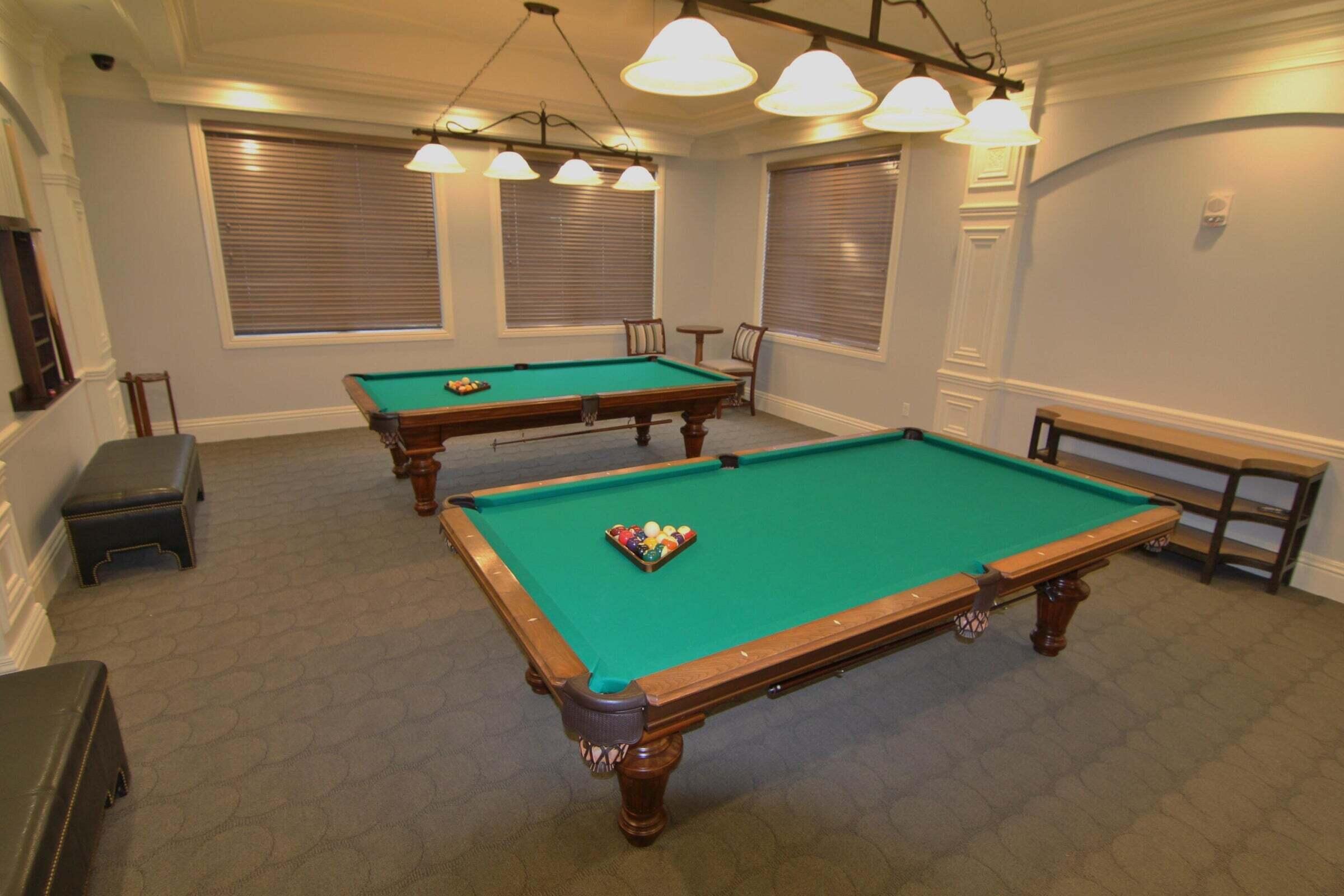 2 Billiard Tables to Enjoy