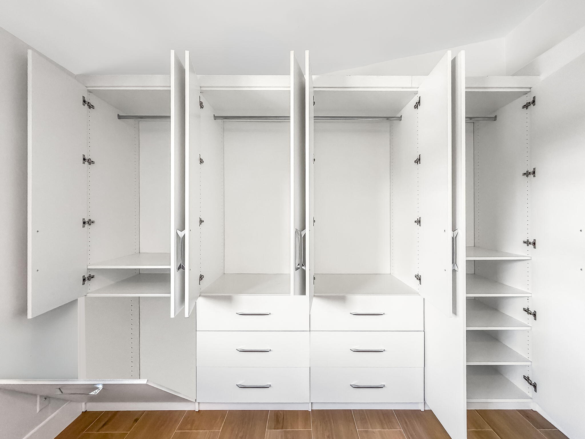 Custom closet with abundance of storage