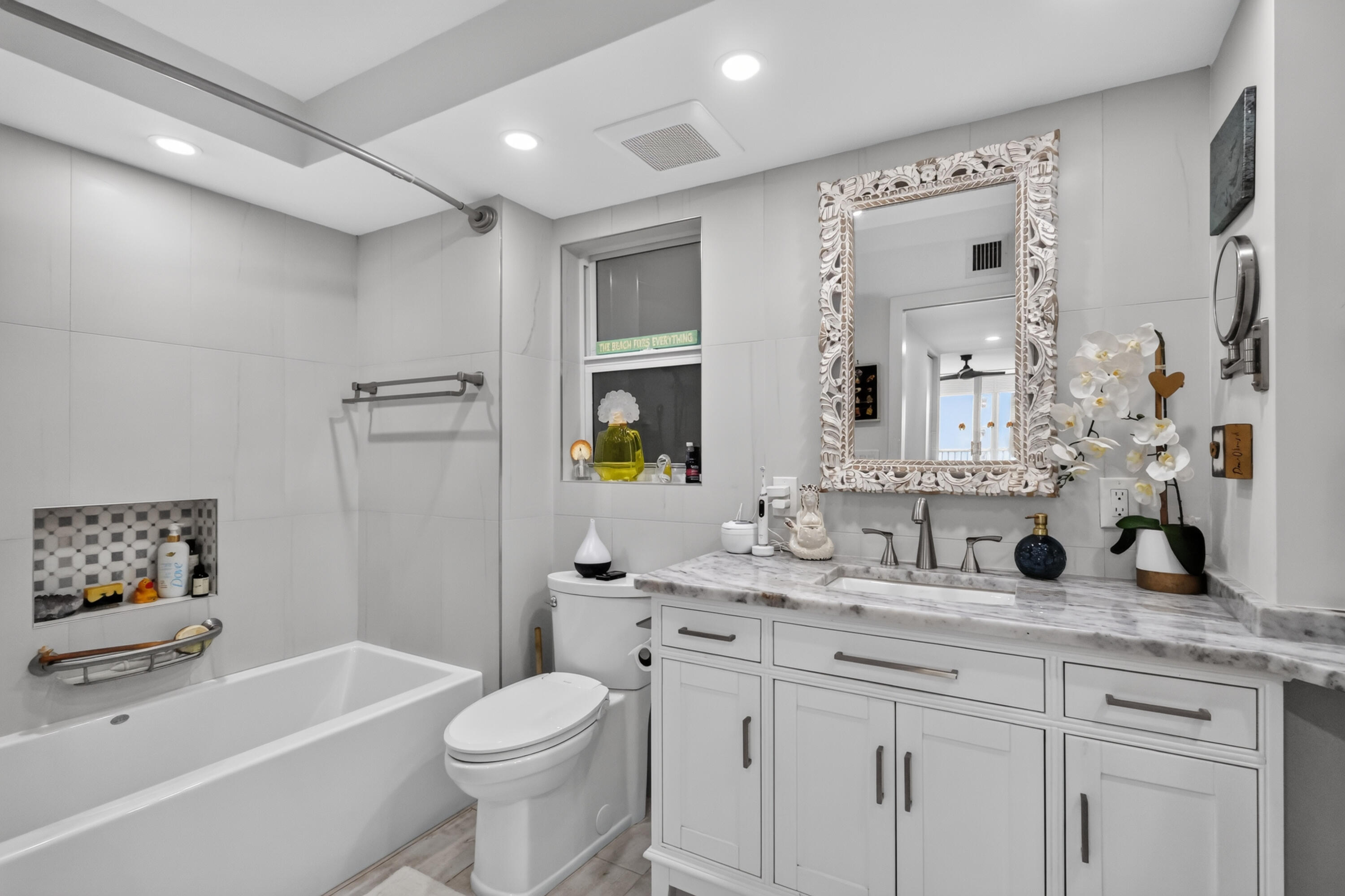 Master bathroom with soaking tub