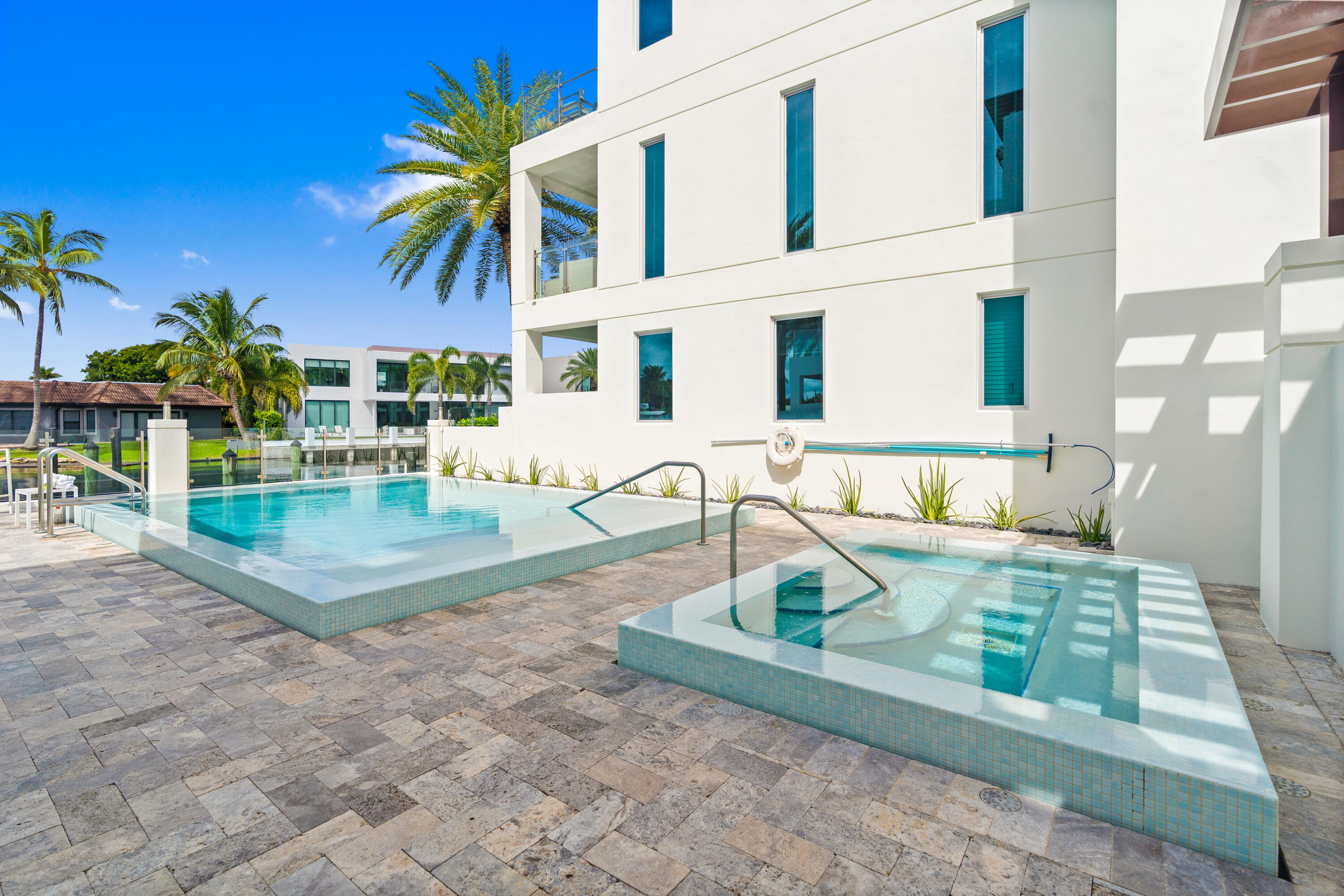 221 Shore Ct Community Pool. A remarkable luxury townhome rental that redefines upscale living in the heart of Lauderdale By The Sea. This beautifully designed 3,027 sq. ft residence features 4 spacious beds & 4 baths, making it perfect for families or those who love to entertain.The home also offers an outdoor kitchen and BBQ area, along with a private plunge pool that invites relaxation and fun. For boating enthusiasts, a boat slip is also available for rent. Easy access to a plethora of amenities, beach, dining, & entertainment.