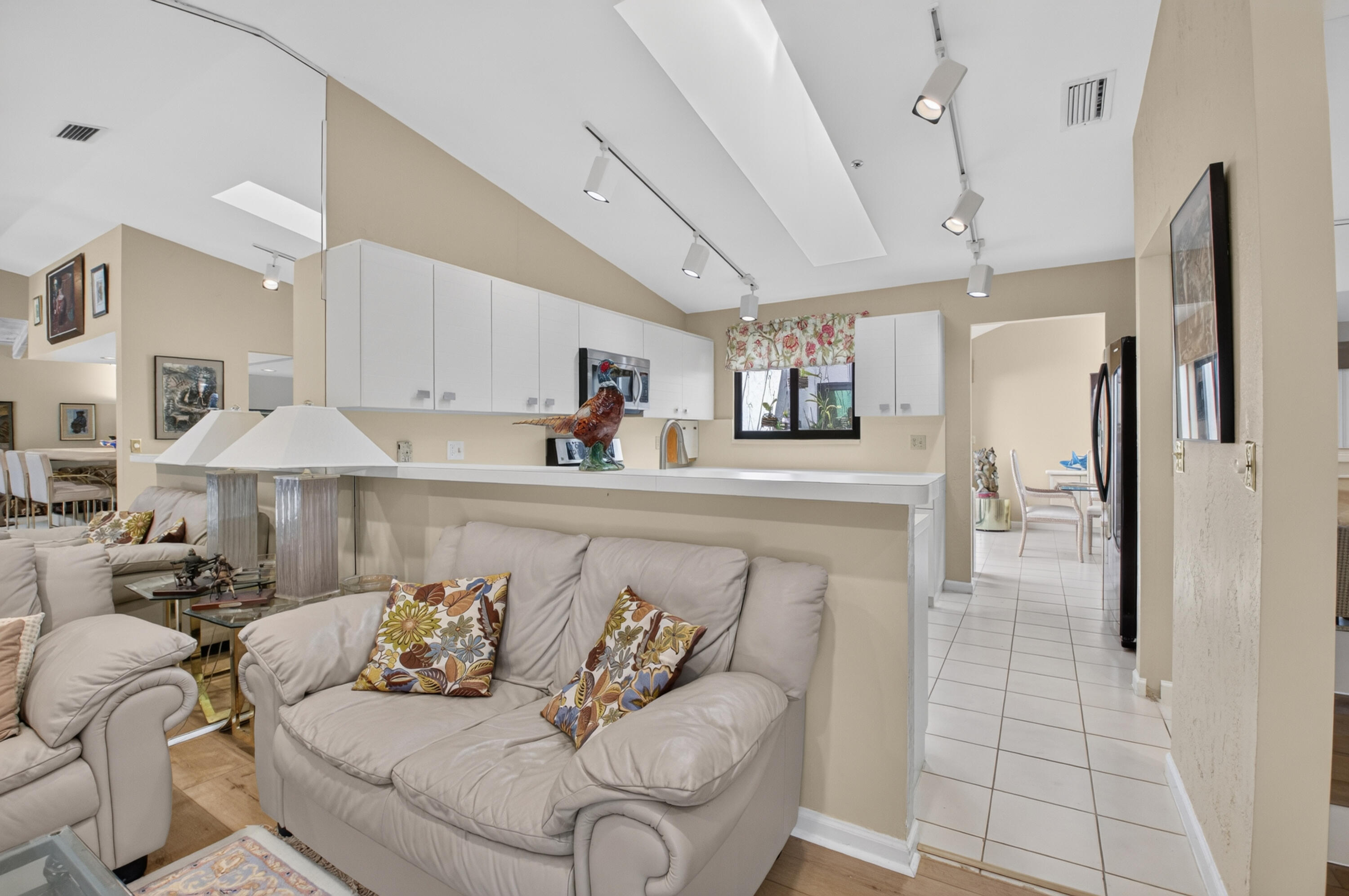family room & kithen
