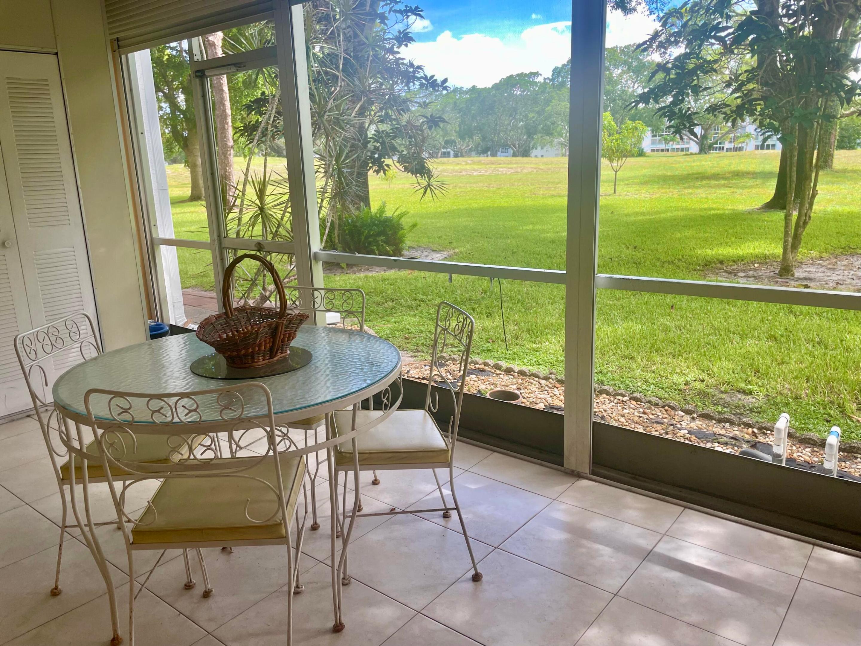 Patio with Exit Door