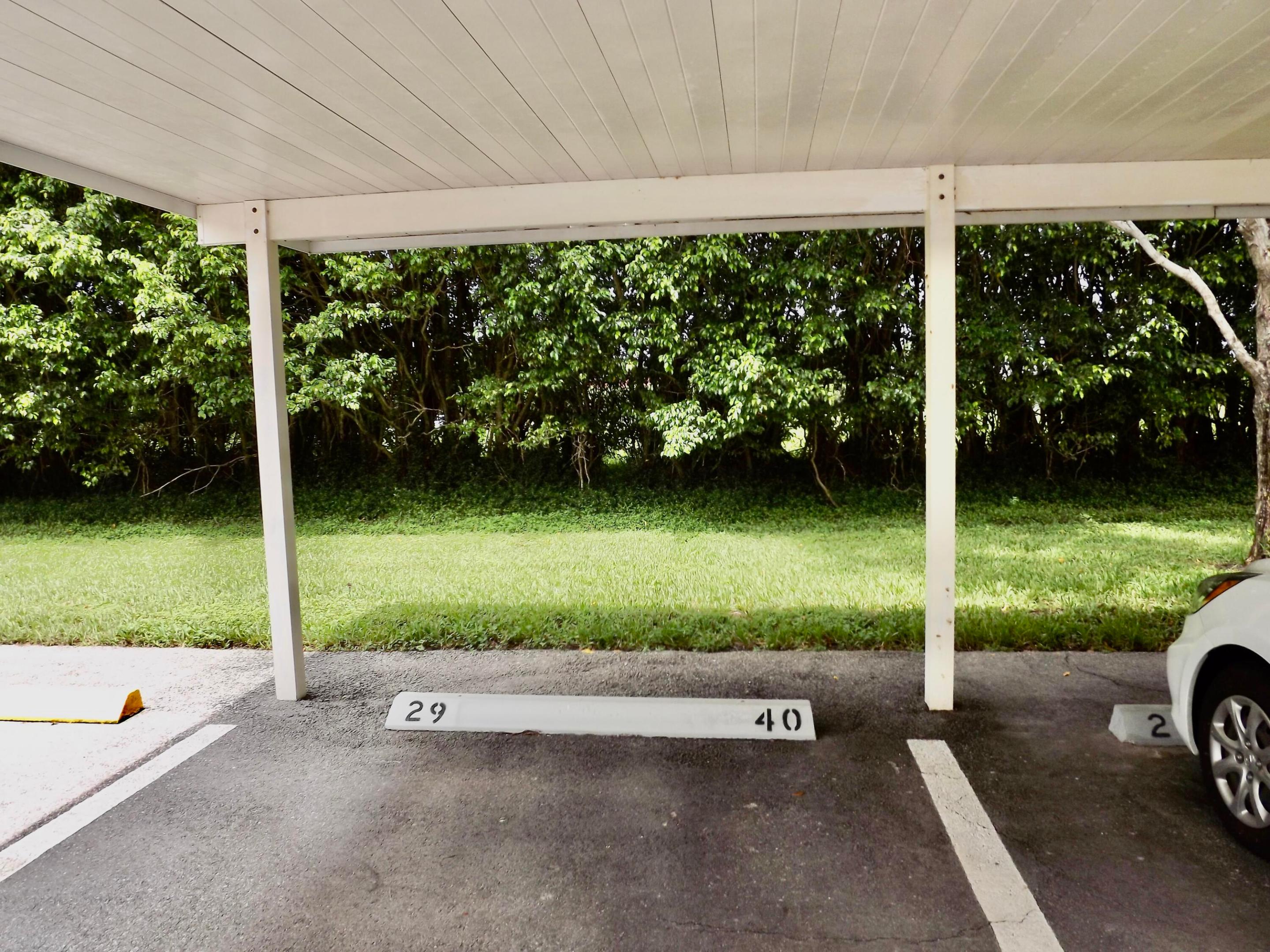 deeded covered parking space comes with unit
