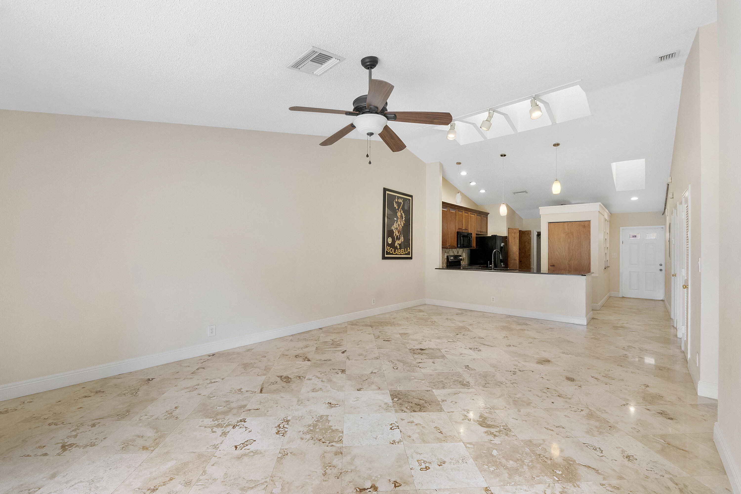 Open concept floor plan