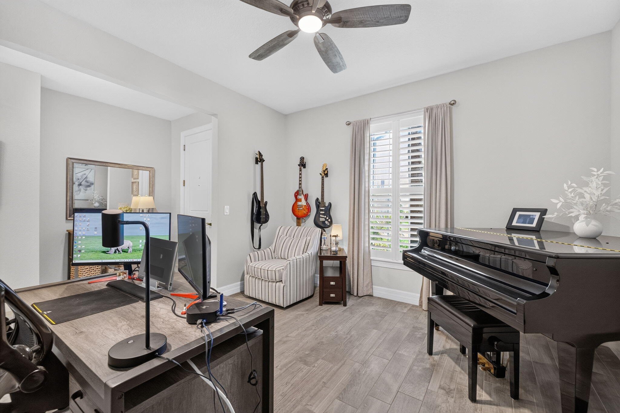 FLEX ROOM Gives you options. add french doors add built ins gain 5th Bedrooms, leave office, Make Music