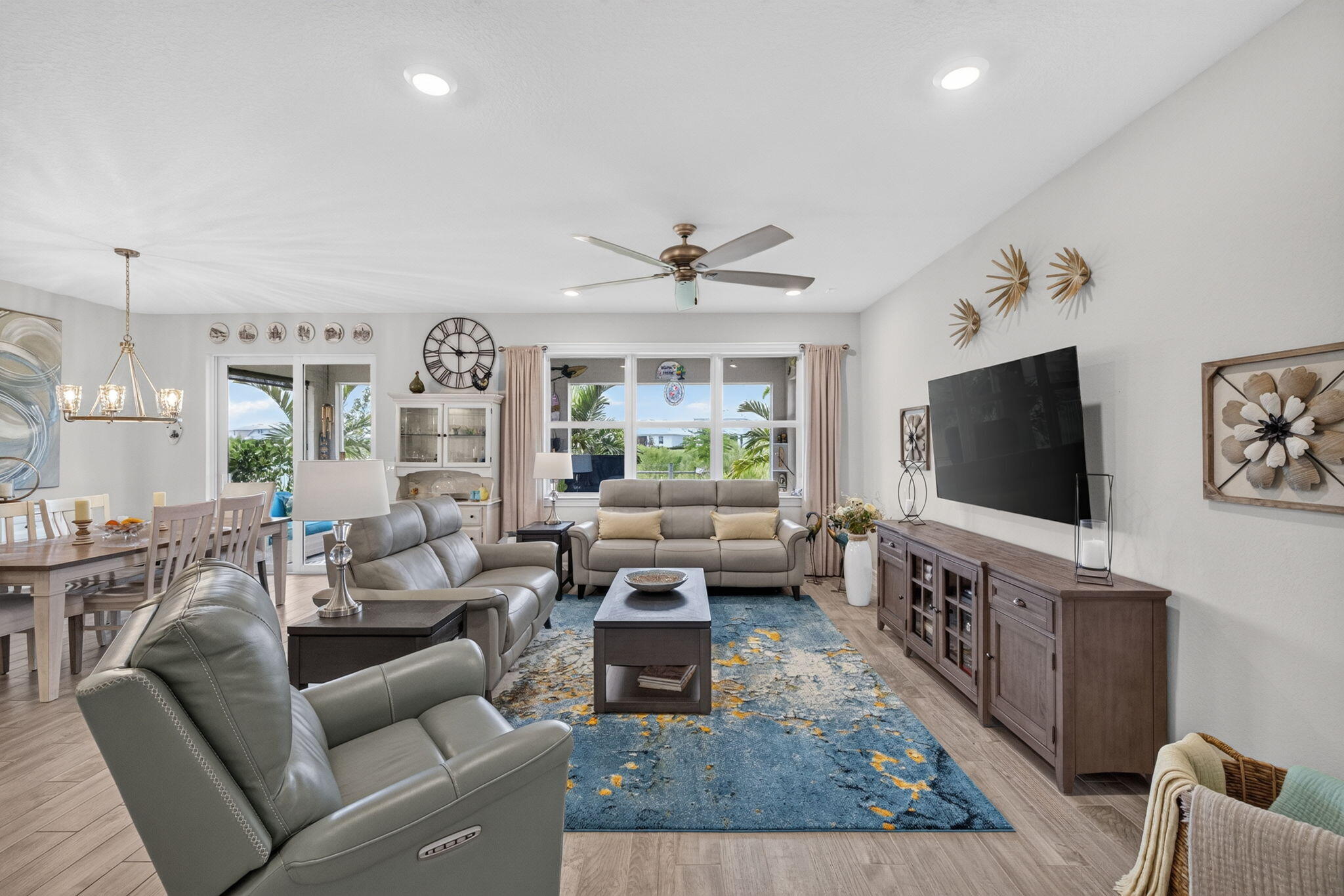 Living Room Ready for Entertaining