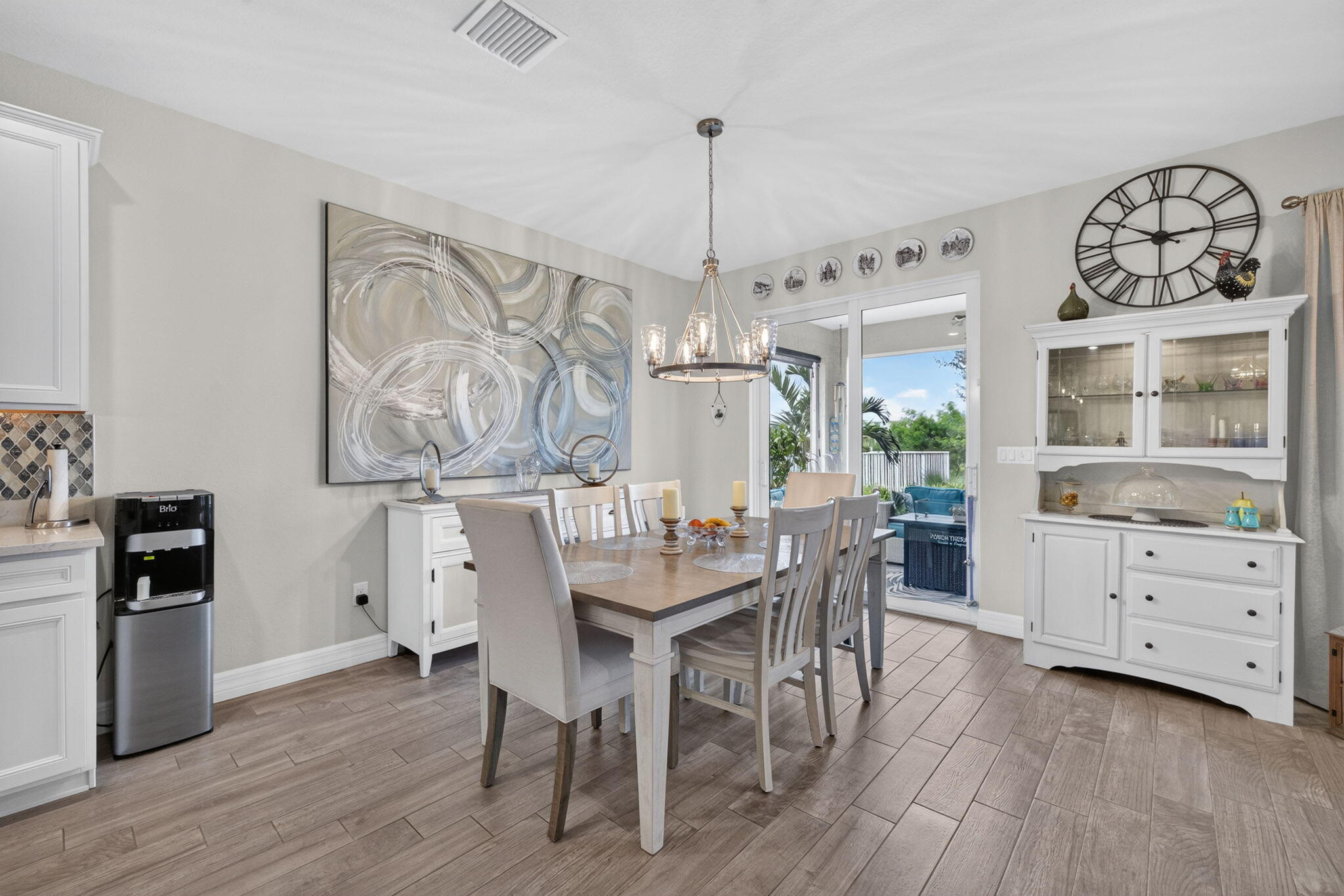 Dining Room Impact Sliders Lots of Light