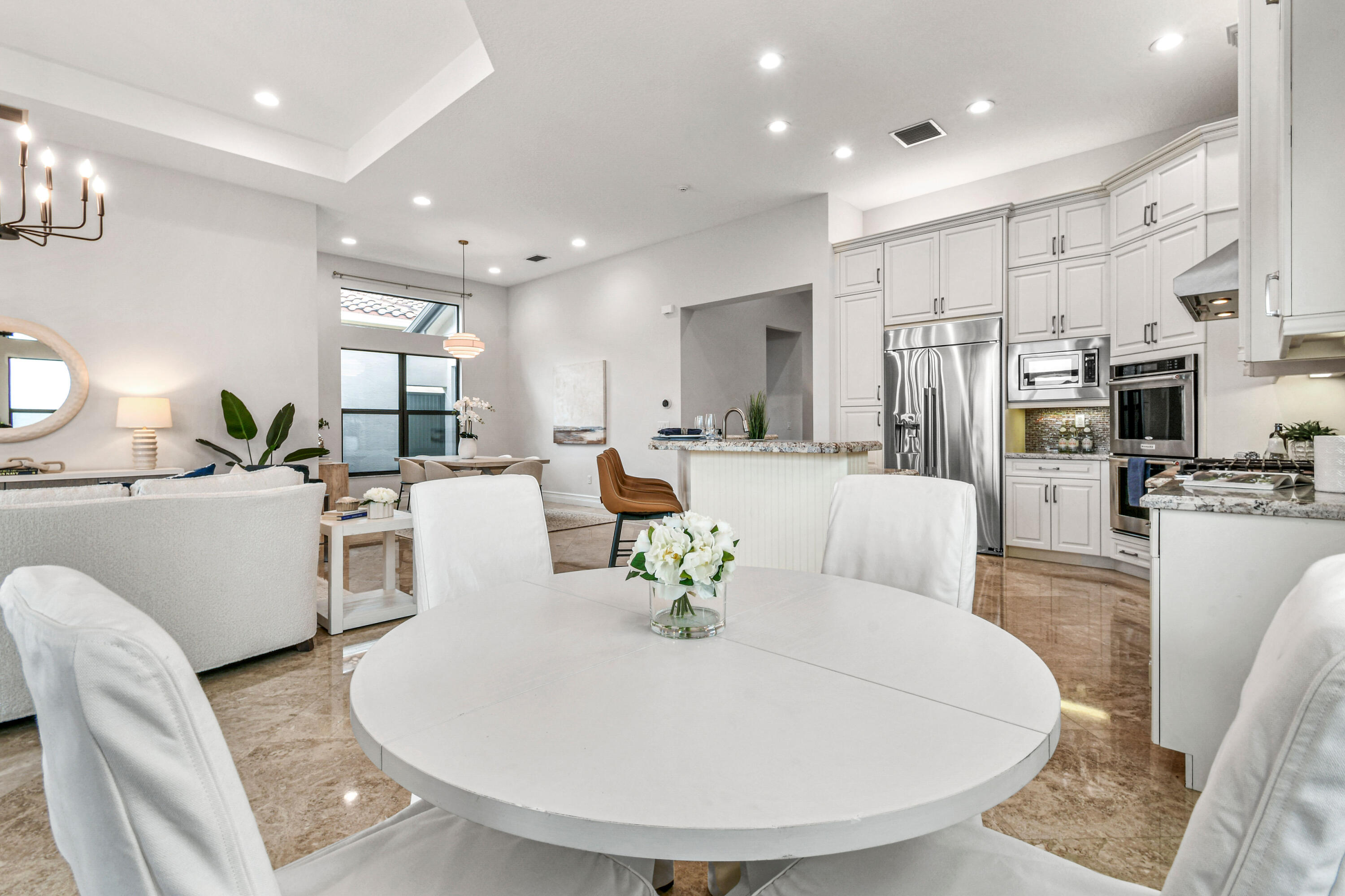 View to Kitchen and Living Room