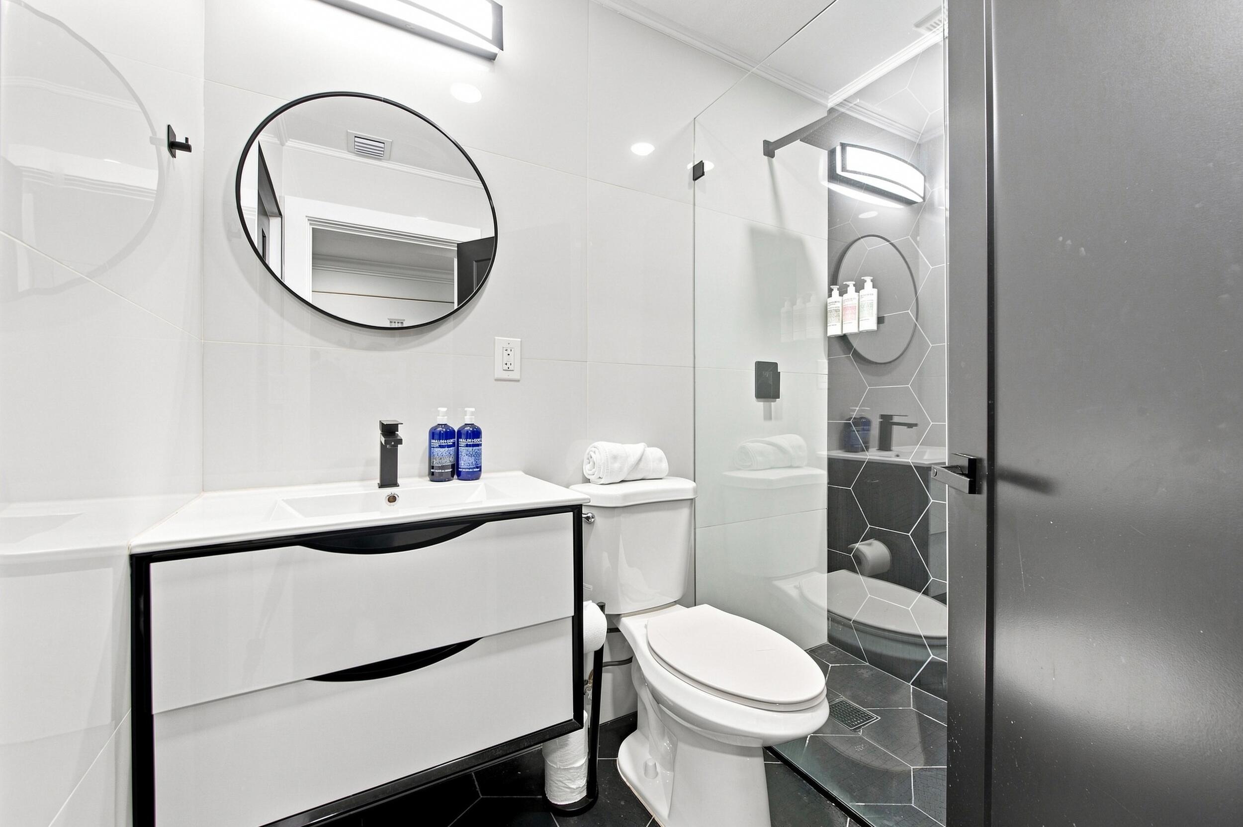 Hallway bathroom